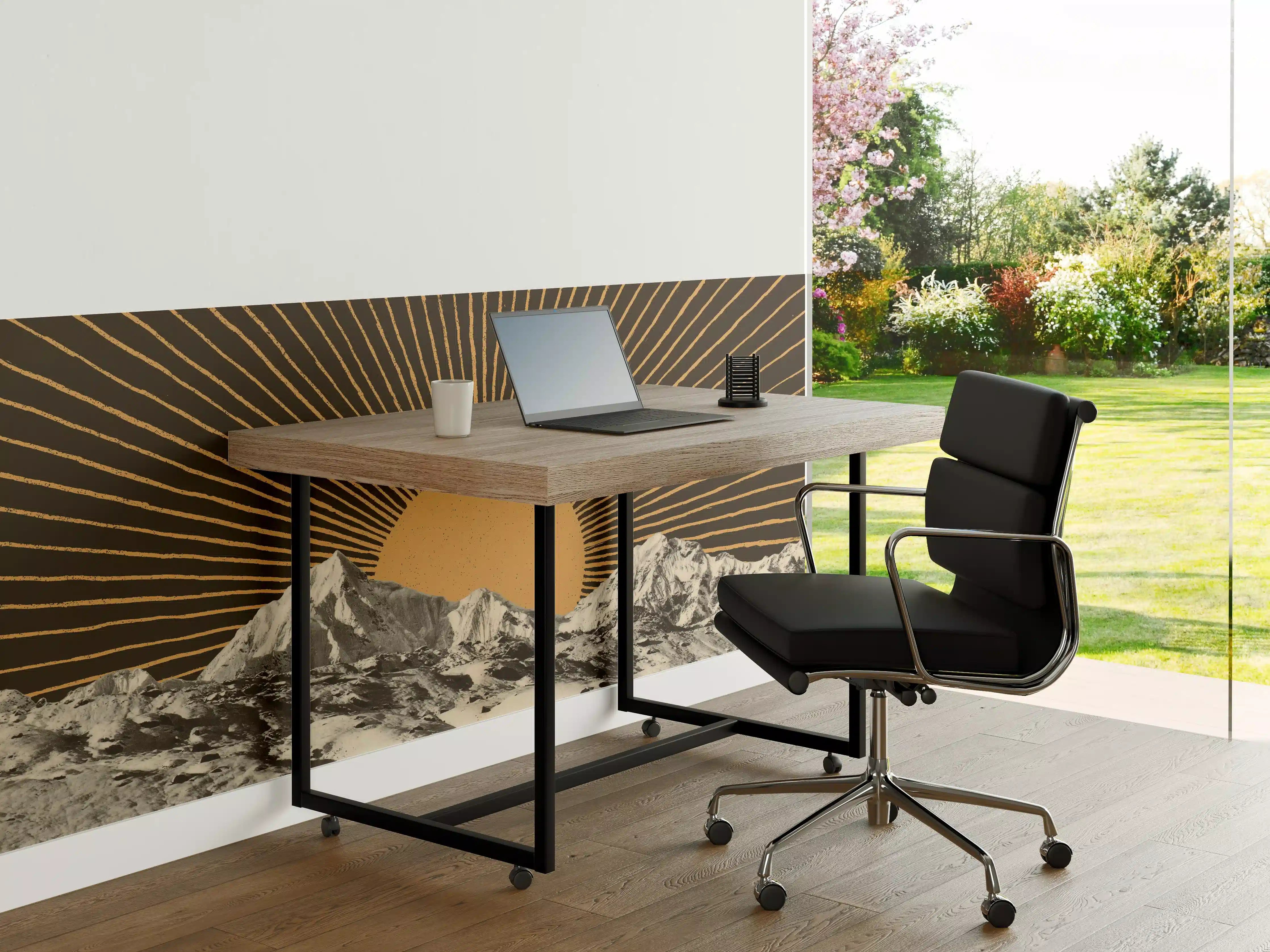 Büro Wandgestaltung - Winterberg Sonnenaufgang Kunst