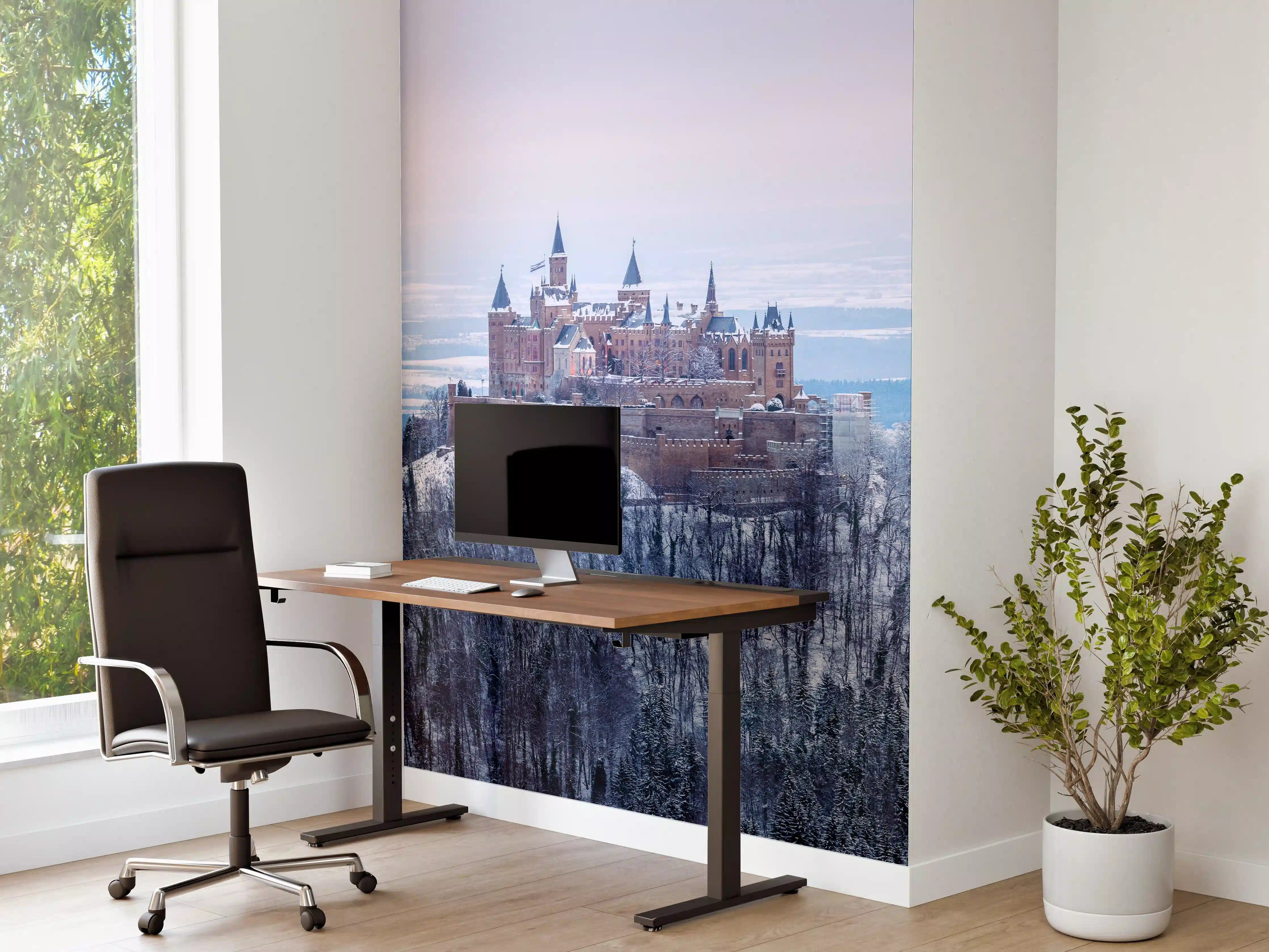 Büro Wandgestaltung - Winterliche Burg von Hohenzollern