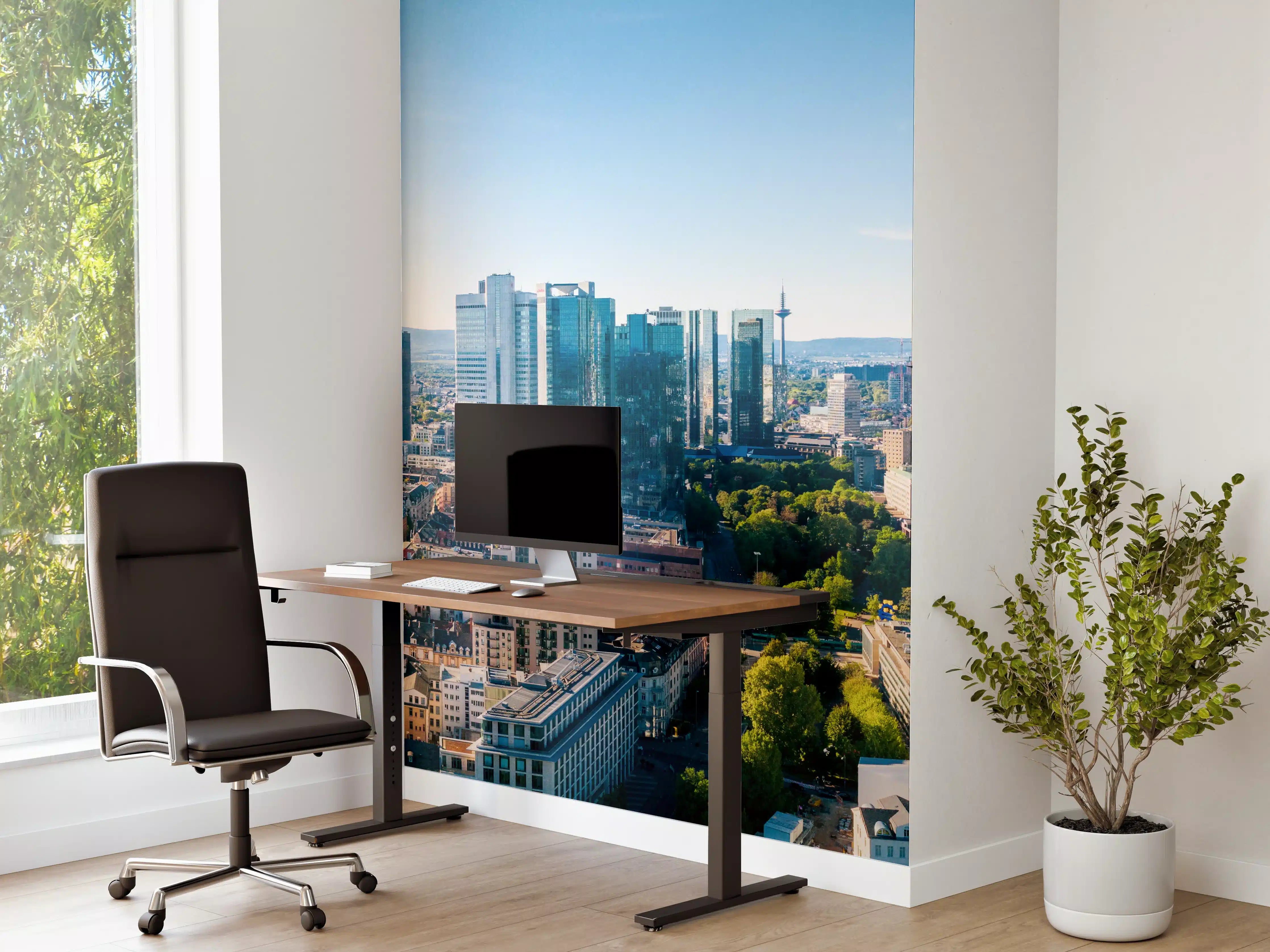 Büro Wandgestaltung - Wolkenkratzer -  Frankfurt am Main