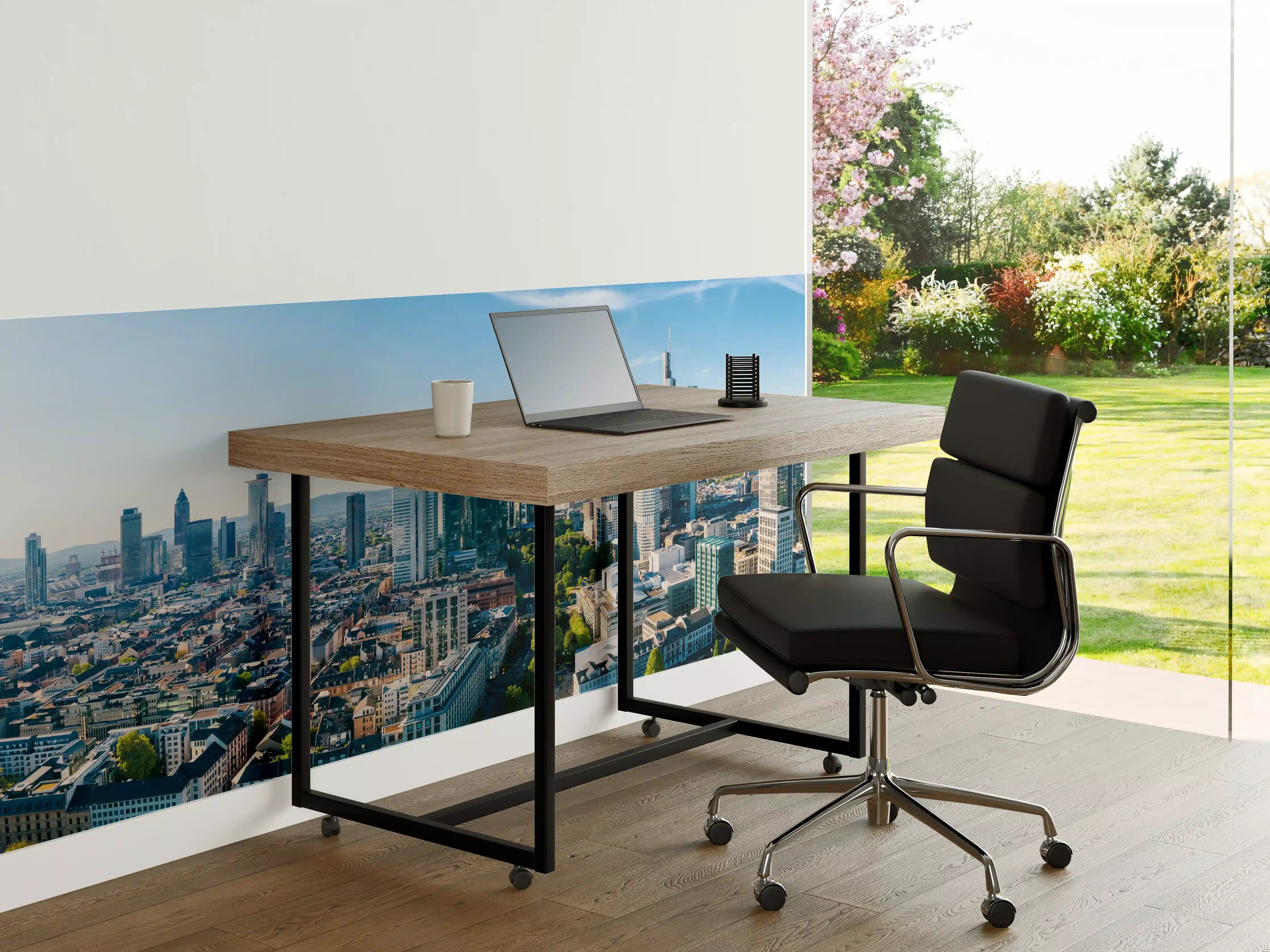 Büro Wandgestaltung - Wolkenkratzer -  Frankfurt am Main