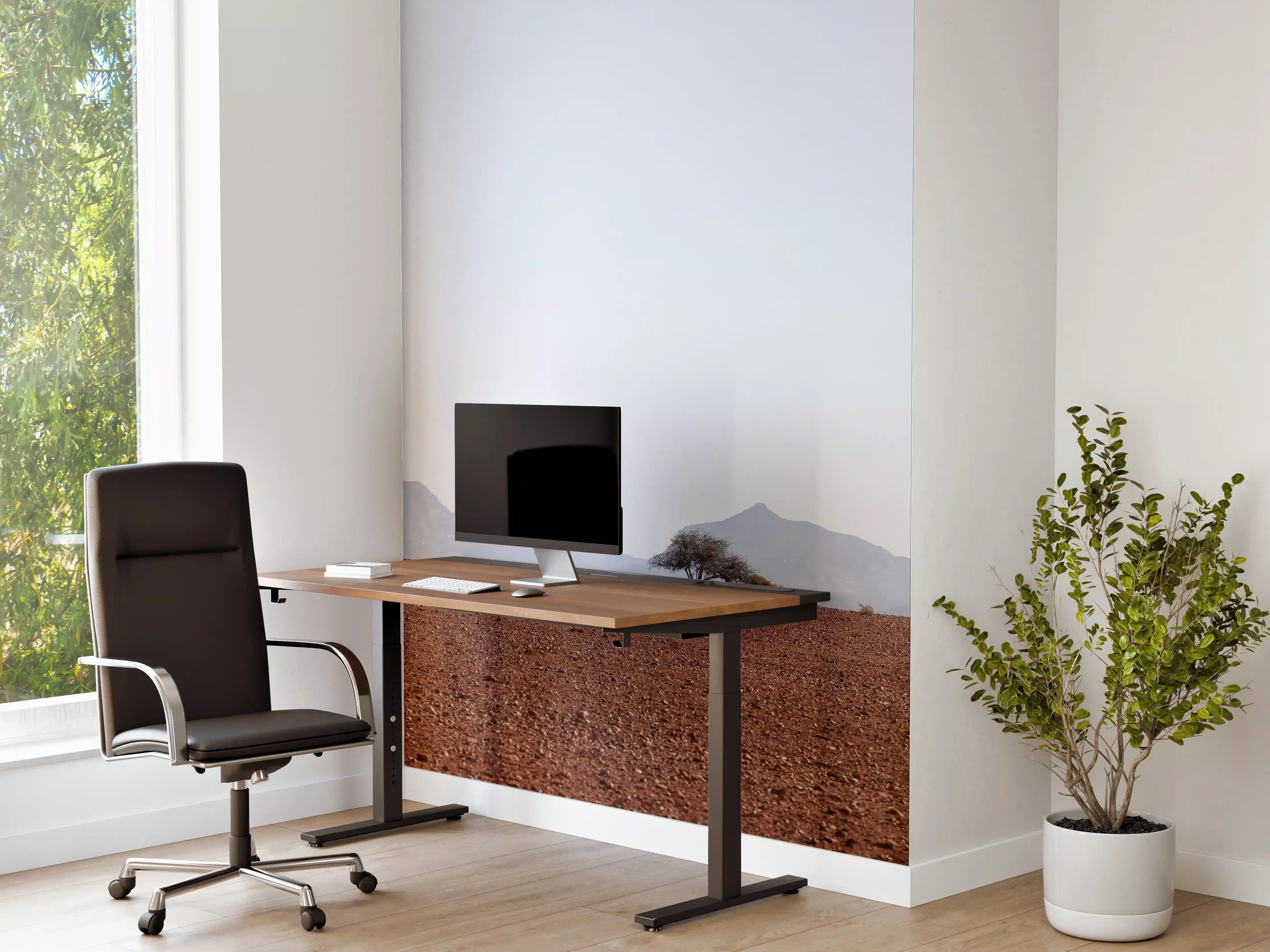 Büro Wandgestaltung - Wüste Sanddünen Ozean Horizont