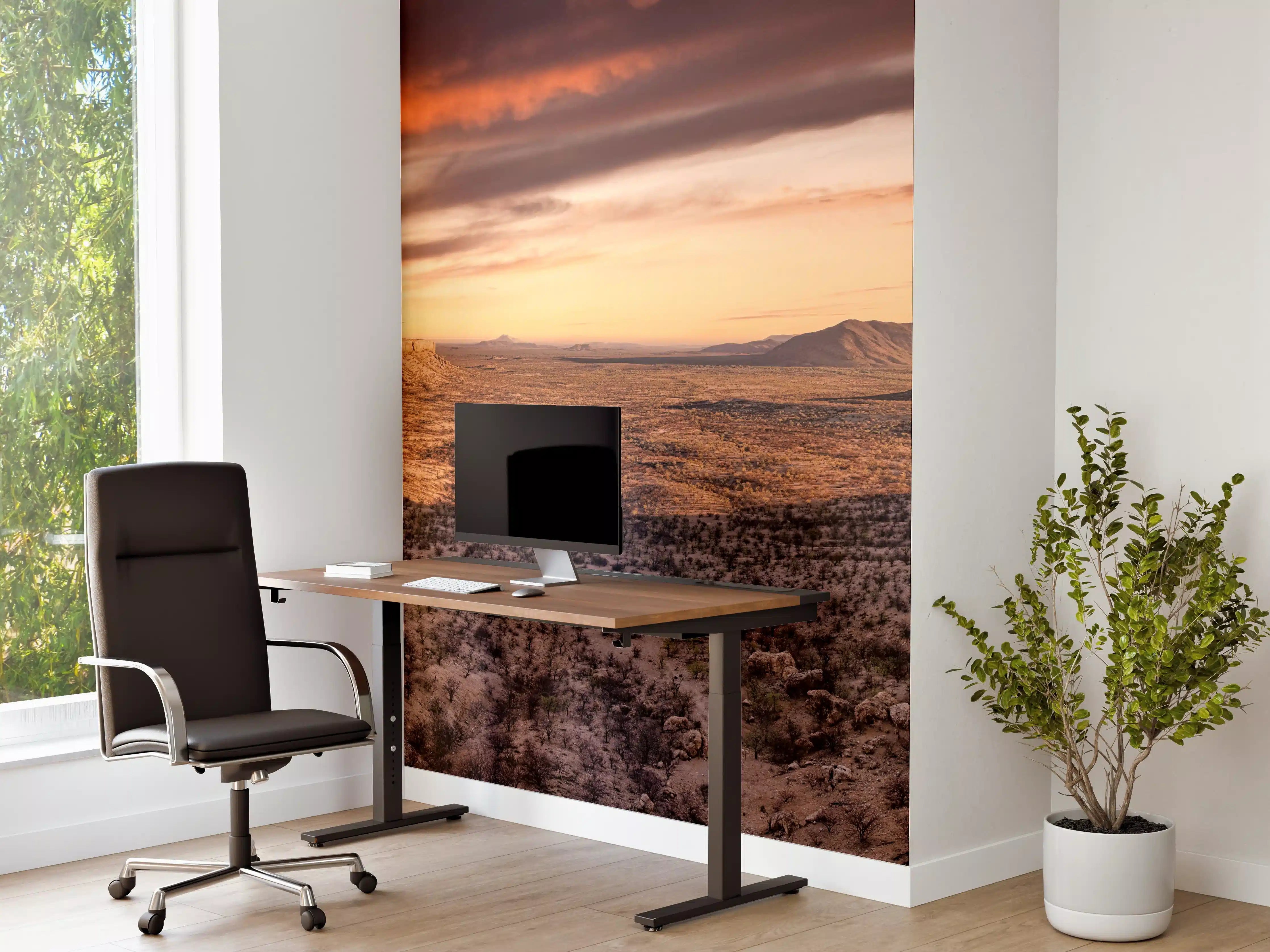 Büro Wandgestaltung - Wüstenblick auf Vingerklip Lodge - Nambia Damaraland
