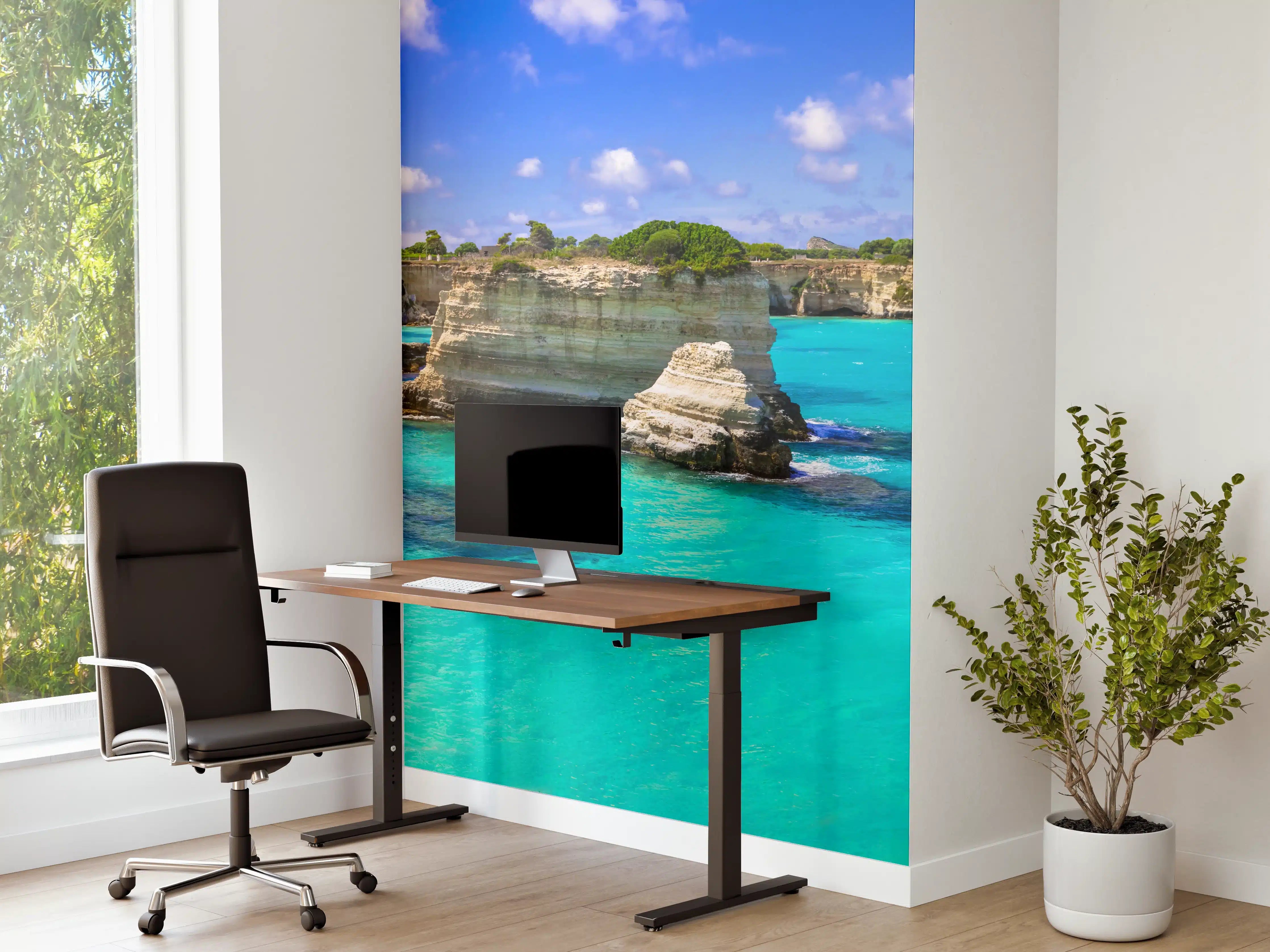Büro Wandgestaltung - Wunderschöne Meereslandschaften in Apulien