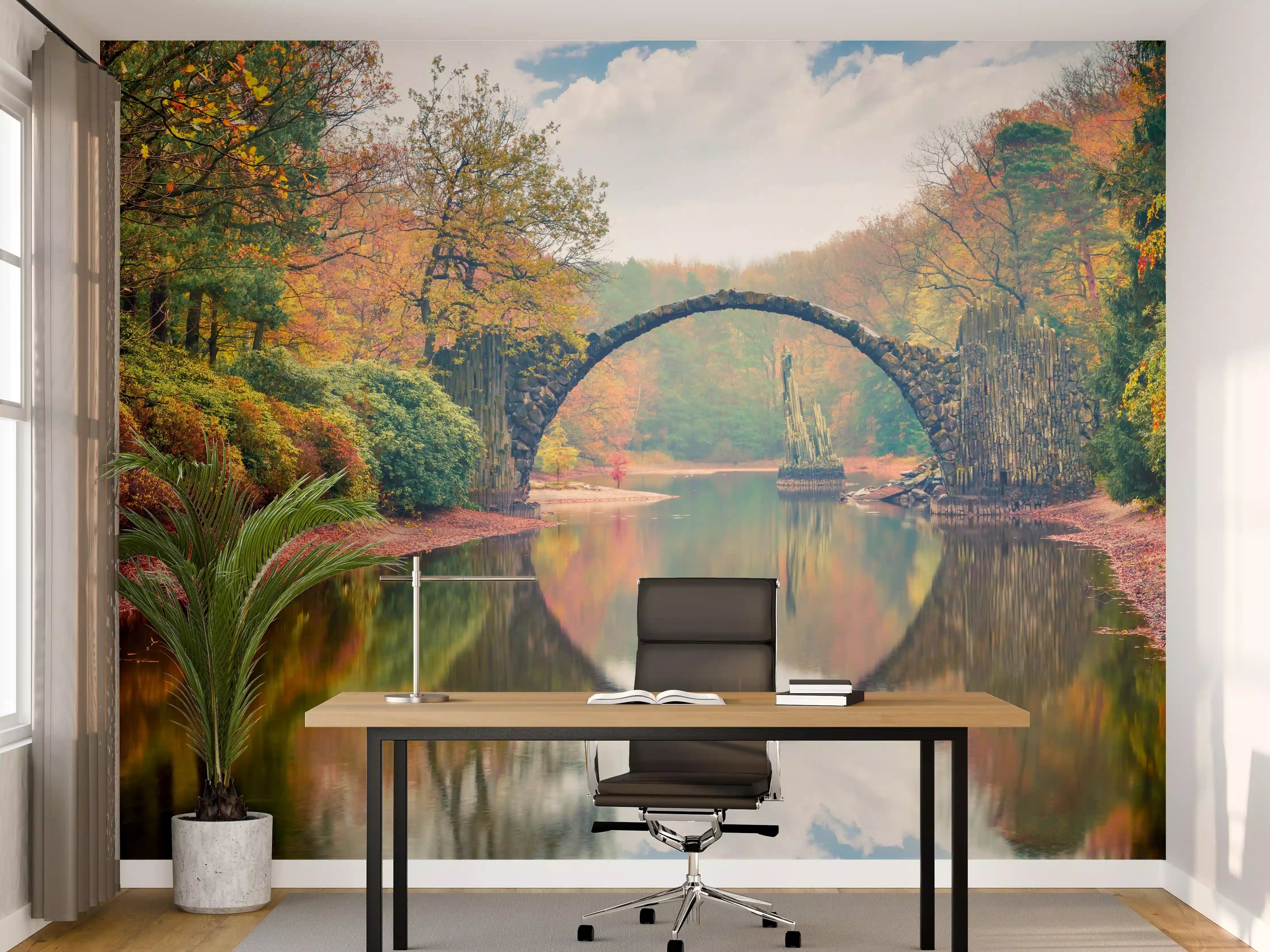 Büro Wandgestaltung - Wunderschöner Blick auf Azaleen