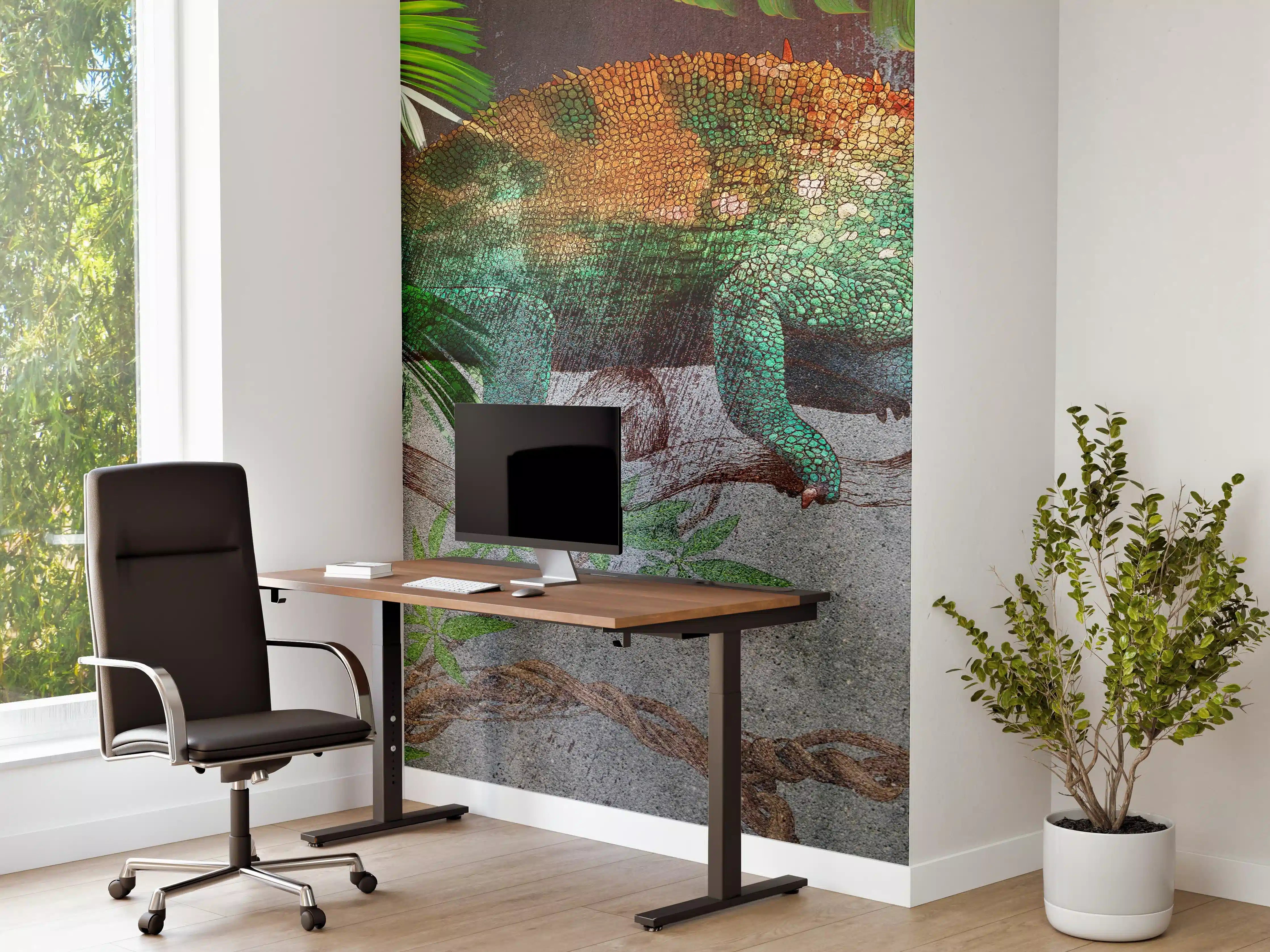 Büro Wandgestaltung - Wunderschöner Chamäleon  