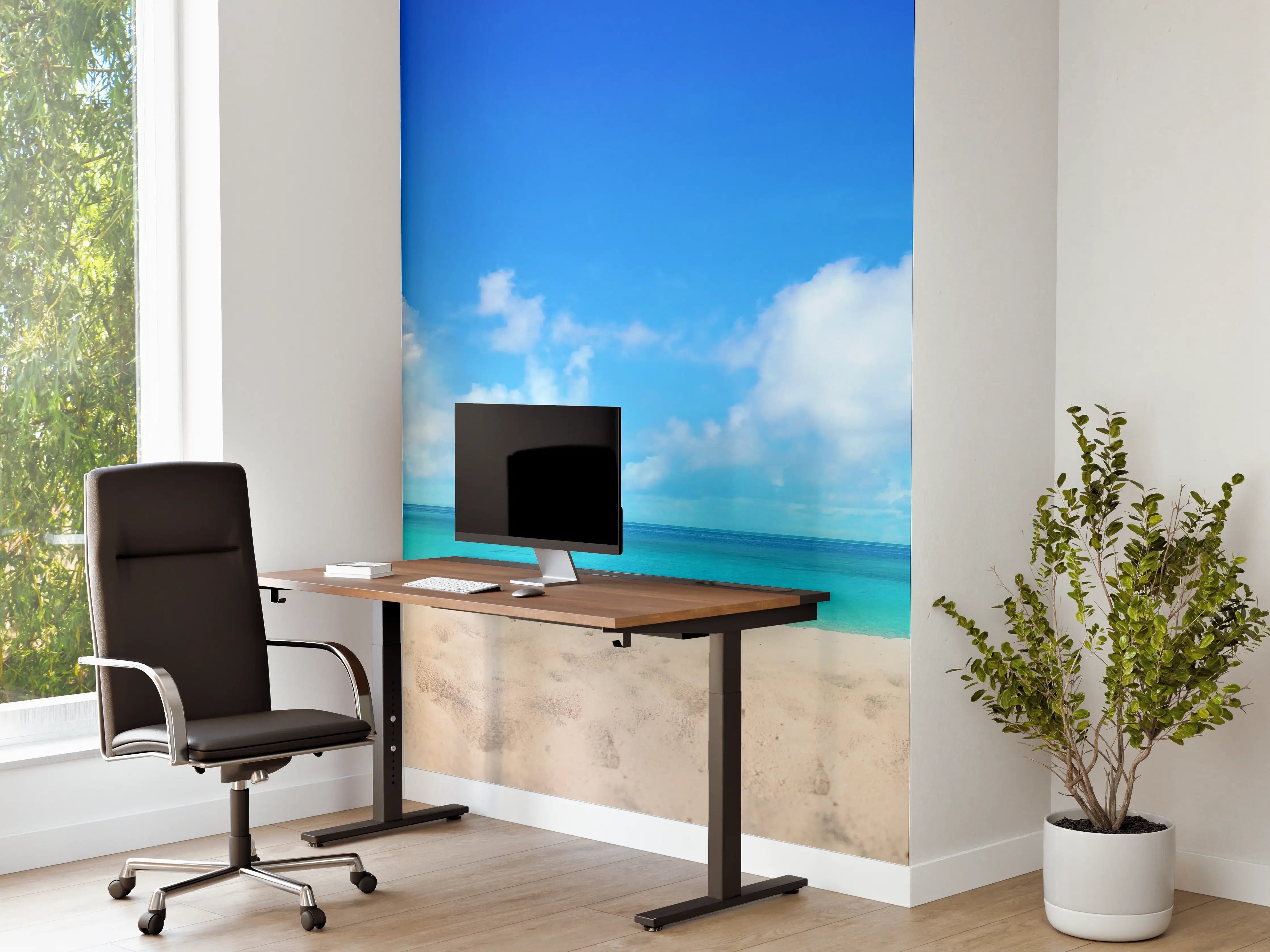 Büro Wandgestaltung - Wunderschöner Strand mit hellem Sand