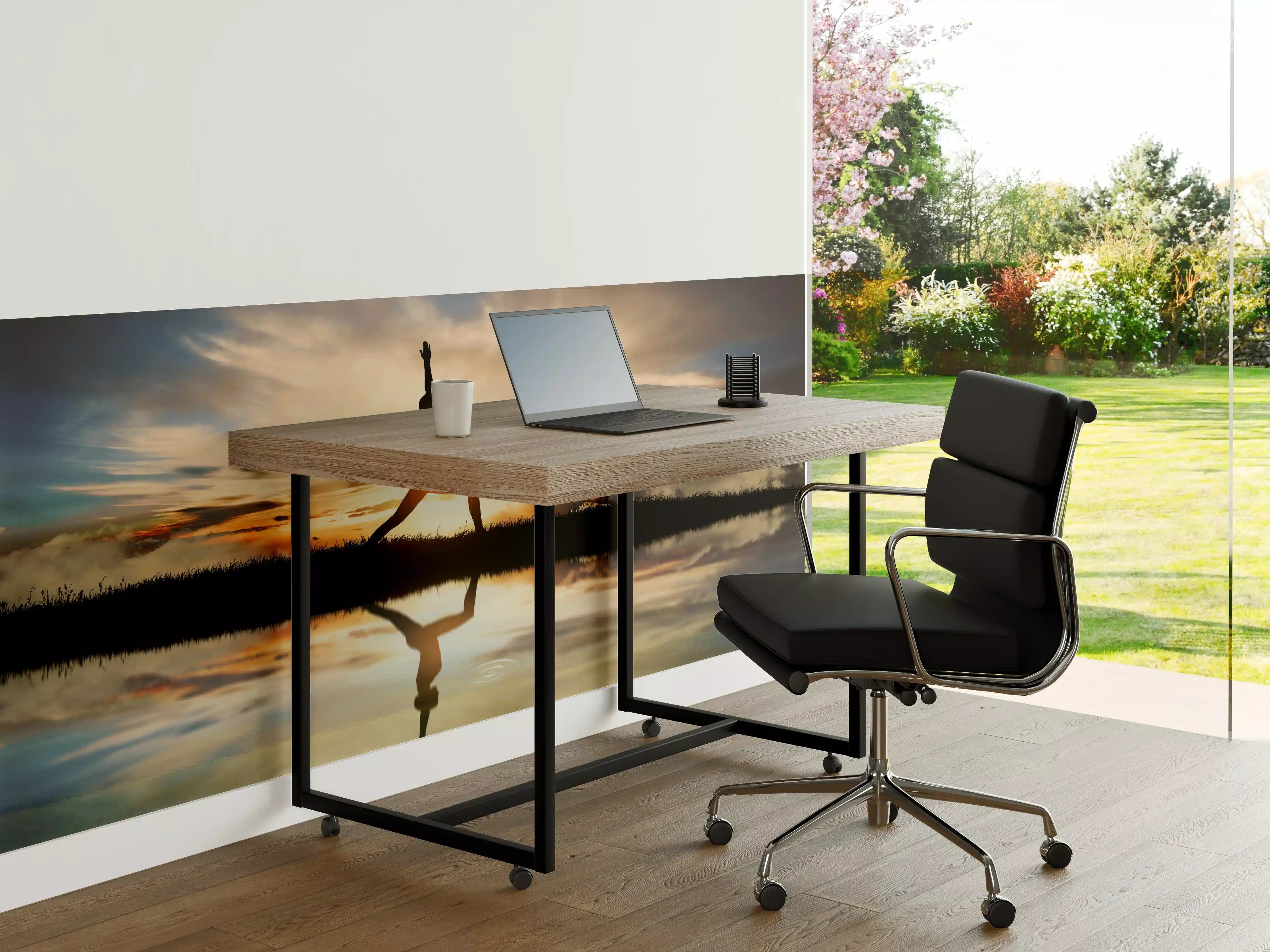 Büro Wandgestaltung - Yoga praktizierendes Mädchen