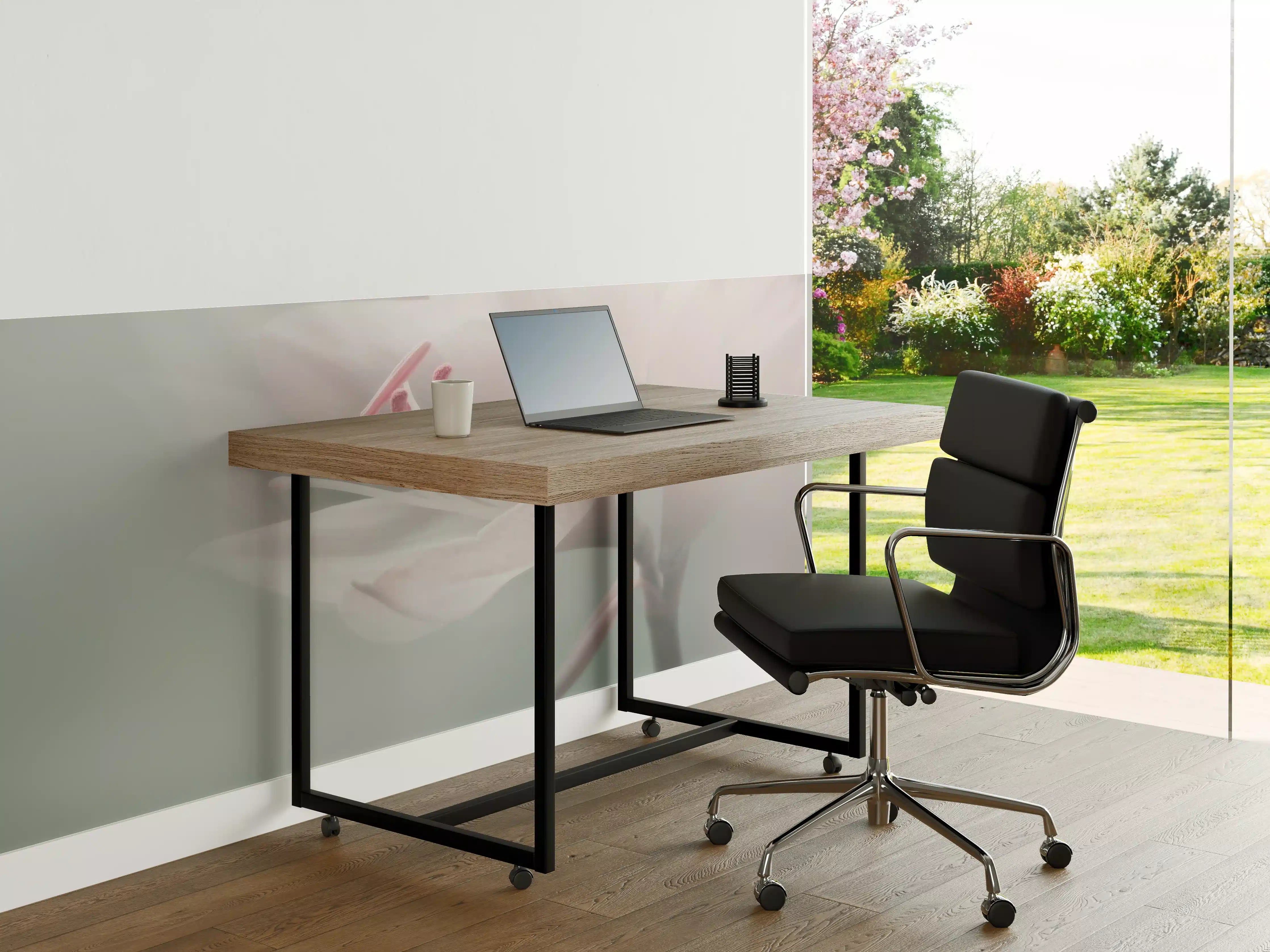 Büro Wandgestaltung - Zarte Blumen in Pastellfarben