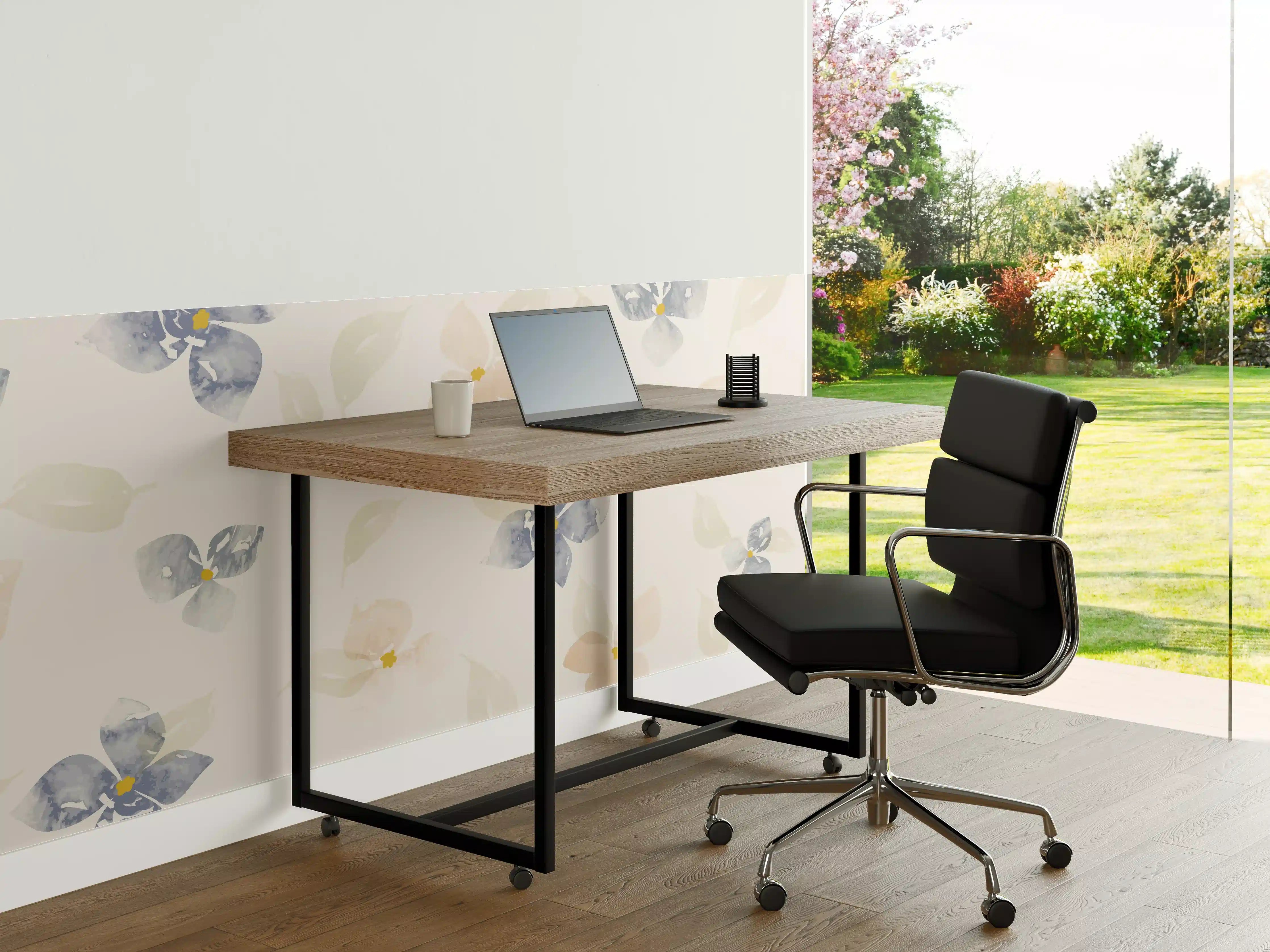 Büro Wandgestaltung - Zarte Pastell-Blumenmuster
