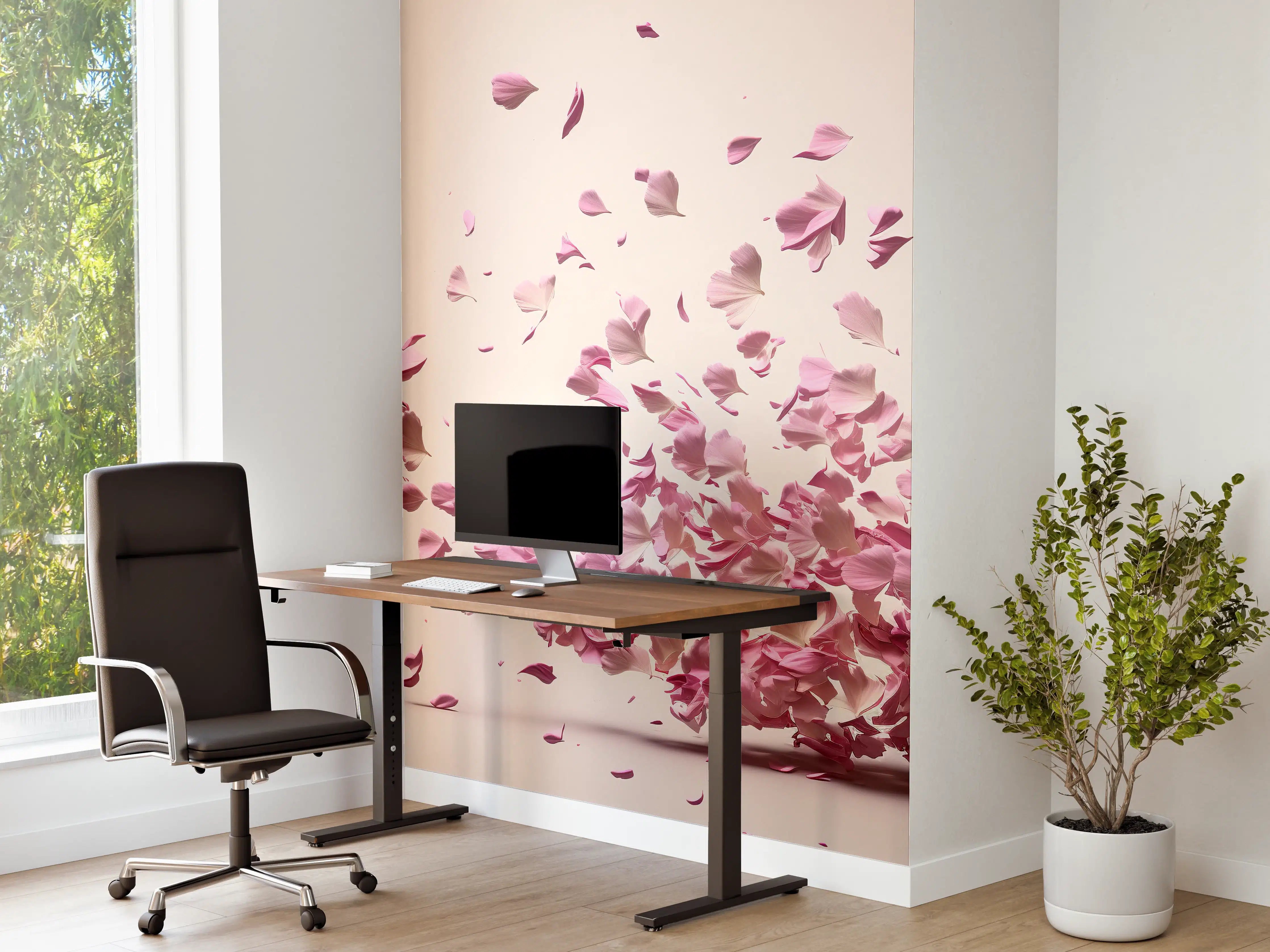 Büro Wandgestaltung - Zarte Sakura-Blütenpracht Explosion
