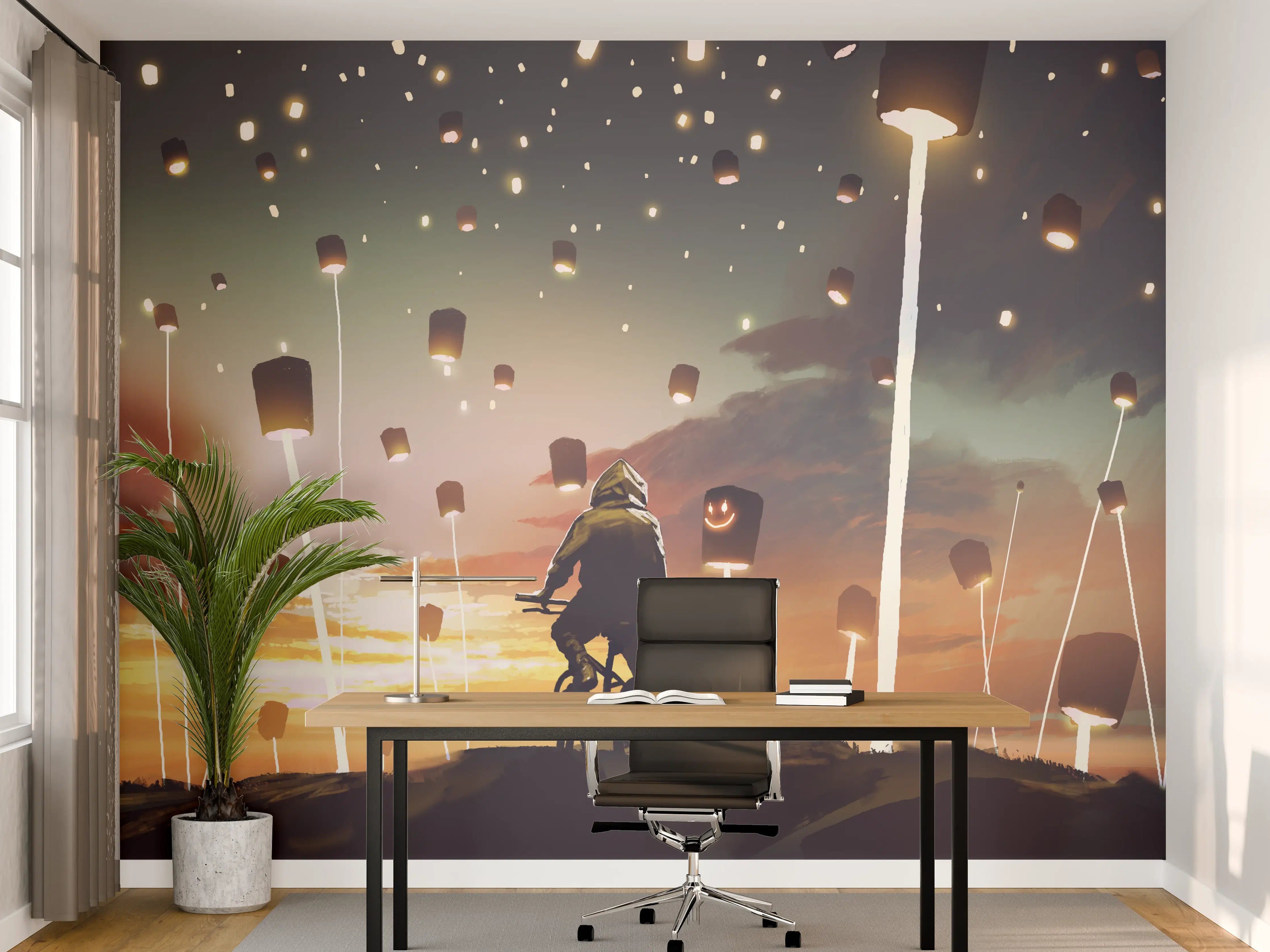 Büro Wandgestaltung - Zauberhafte Laterne Lichterfest