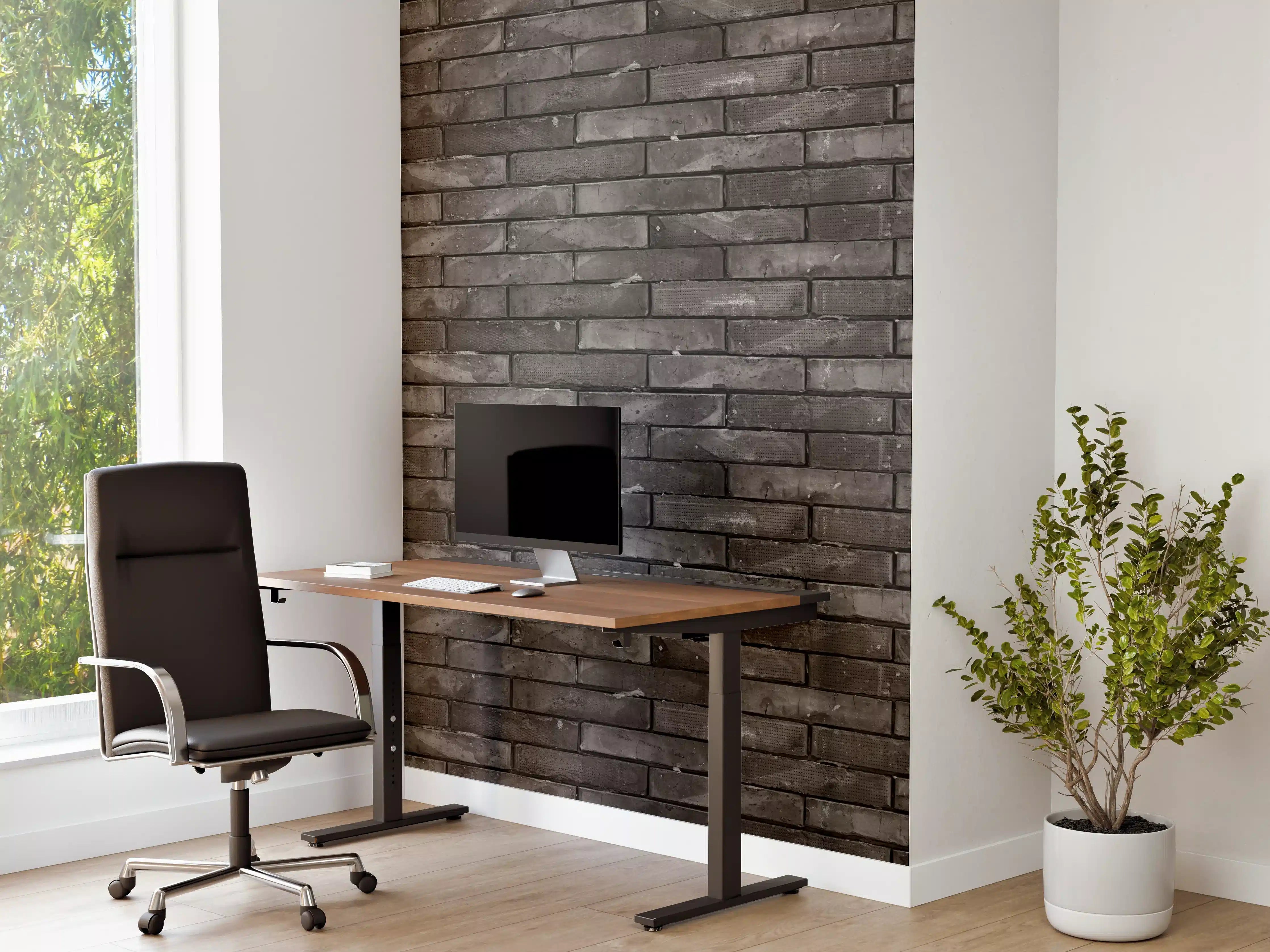 Büro Wandgestaltung - Ziegelmauer im Grunge-Stil