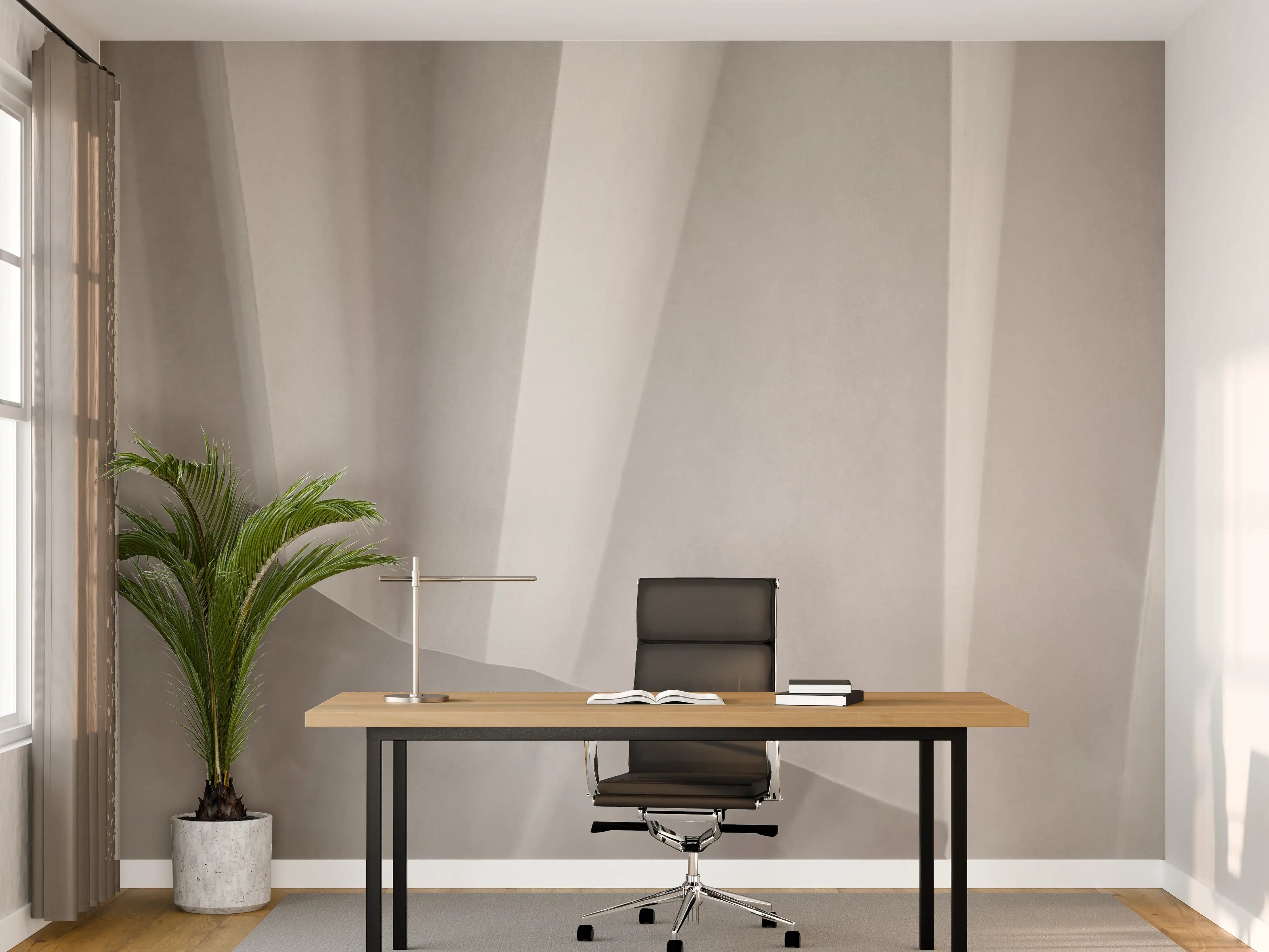 Büro Wandgestaltung - "Moderne graue Stofftasche mit minimalistischem Design"
