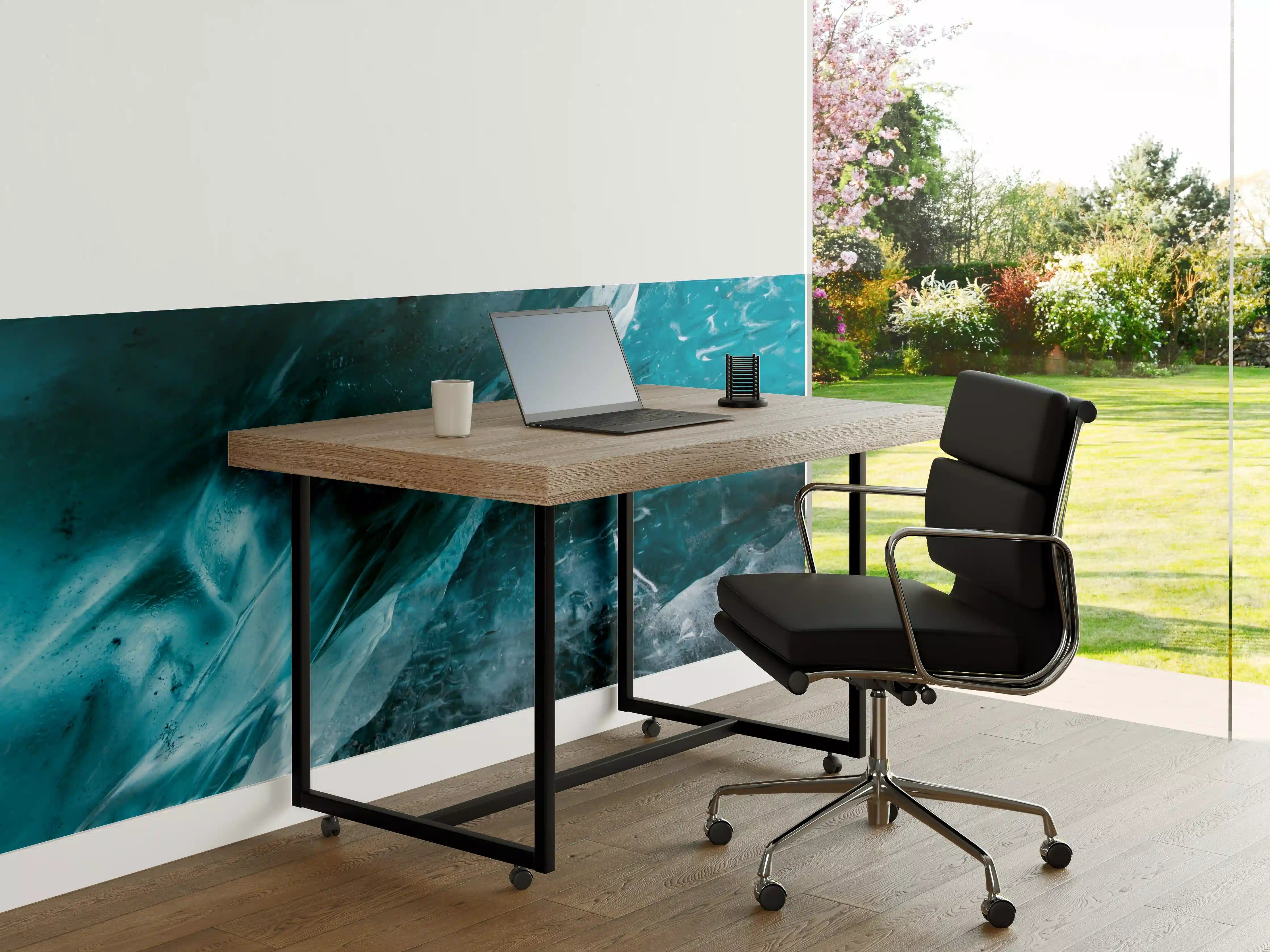 Büro Wandgestaltung - abstrakte Eis-Komposition
