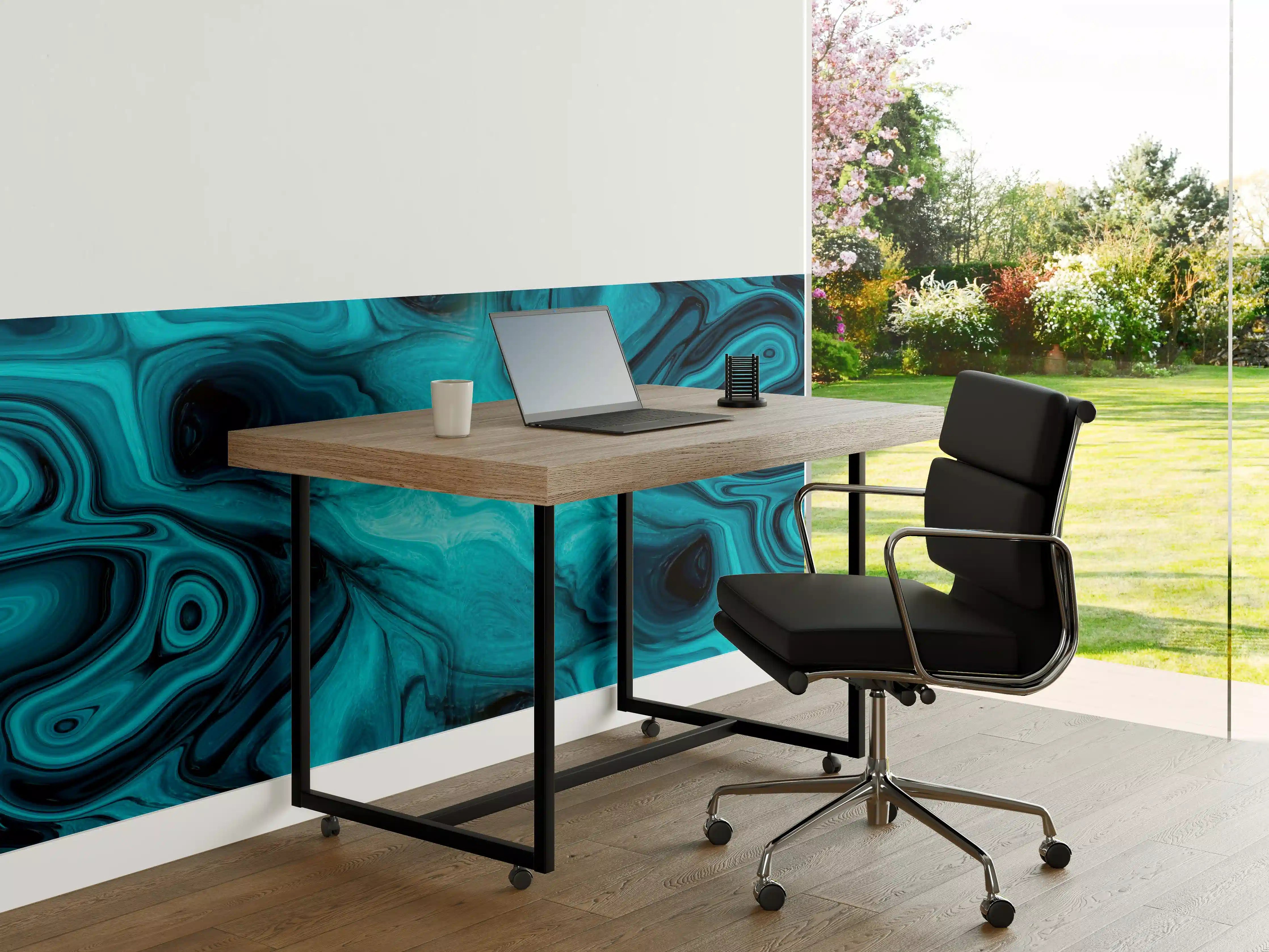 Büro Wandgestaltung - flüssiges Acrylharz - Abstrakt