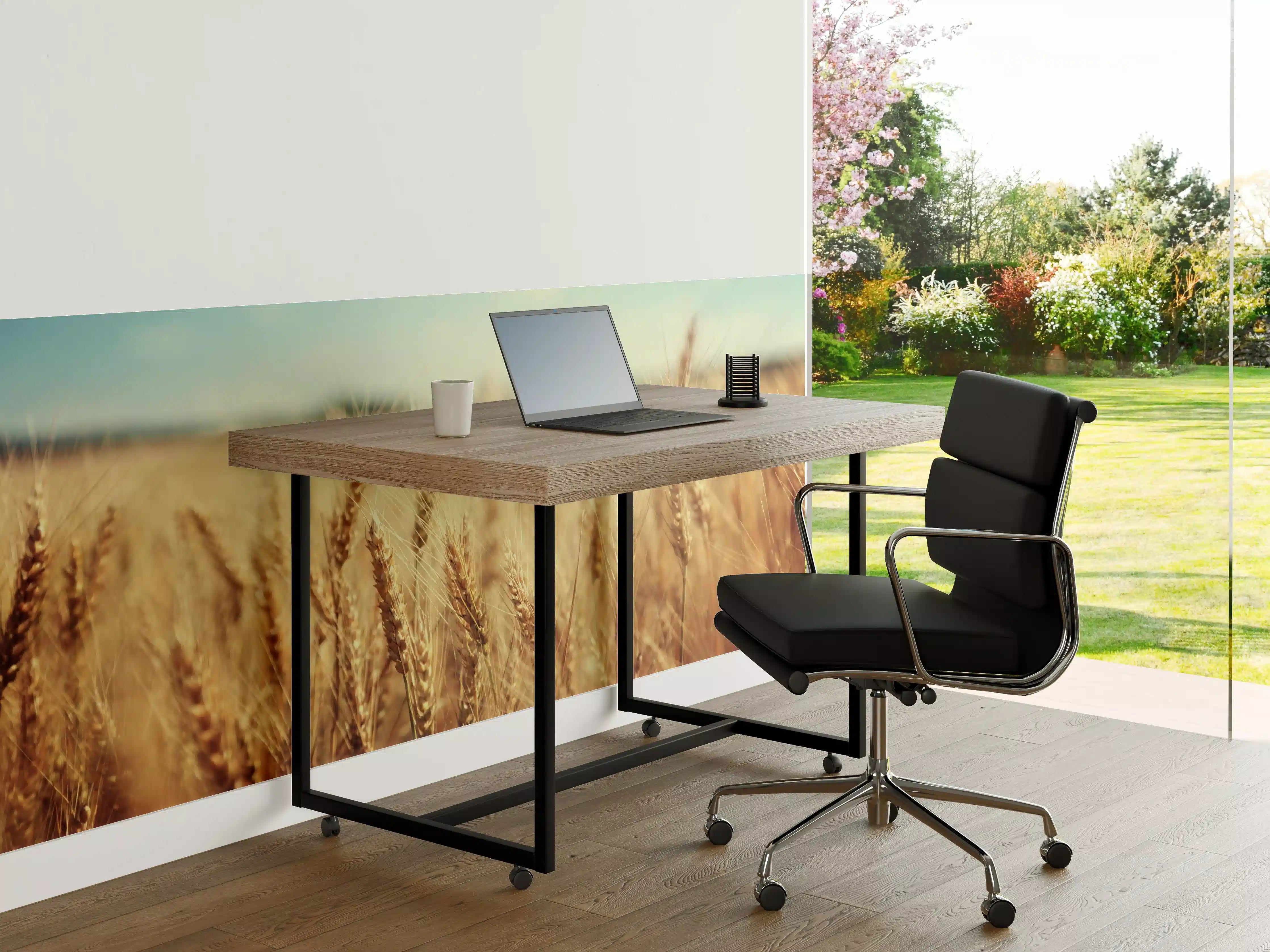 Büro Wandgestaltung - goldenes Weizenfeld in der Sonne 