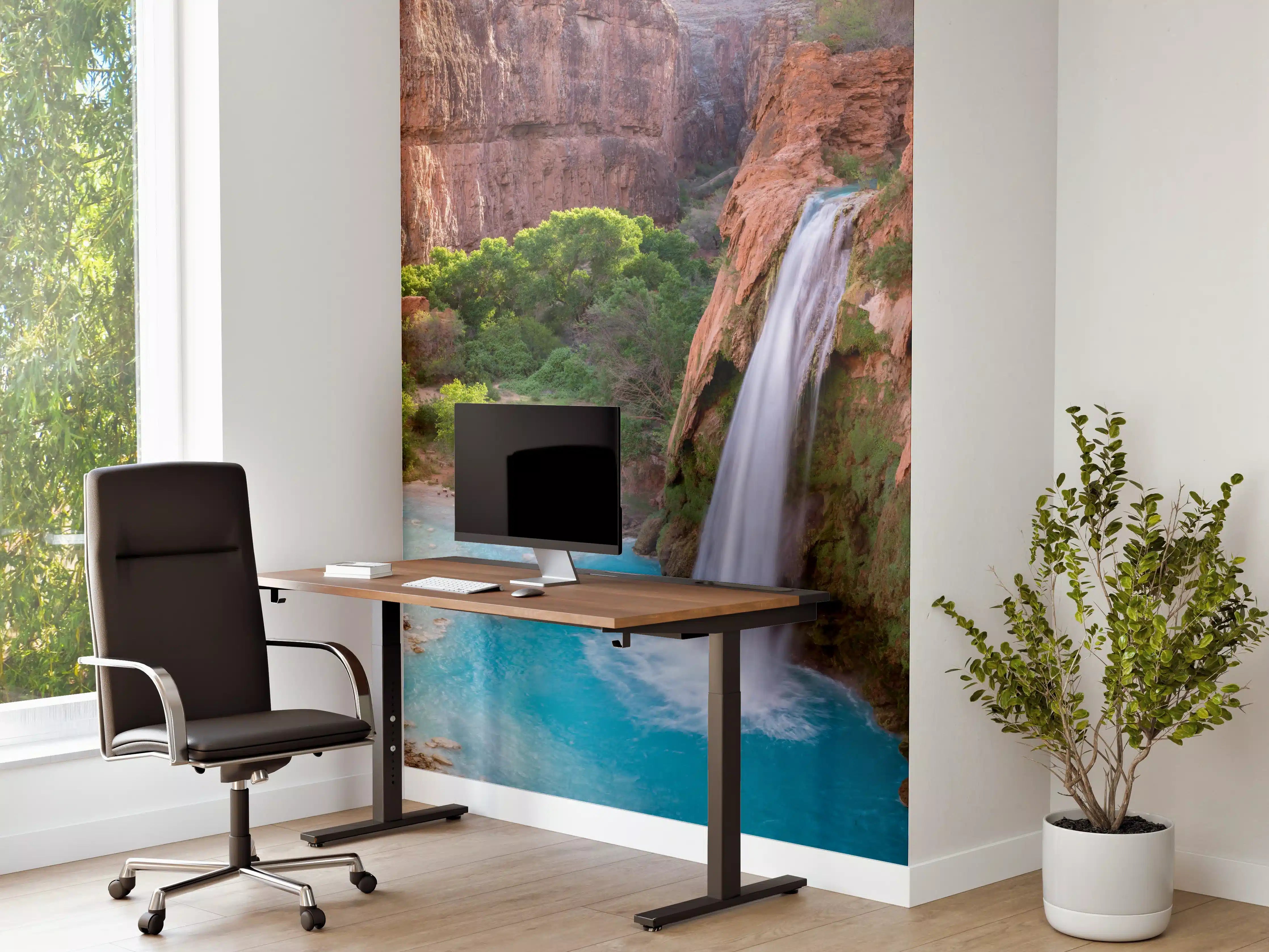 Büro Wandgestaltung - paradiesischer Anblick der Havasu Falls 