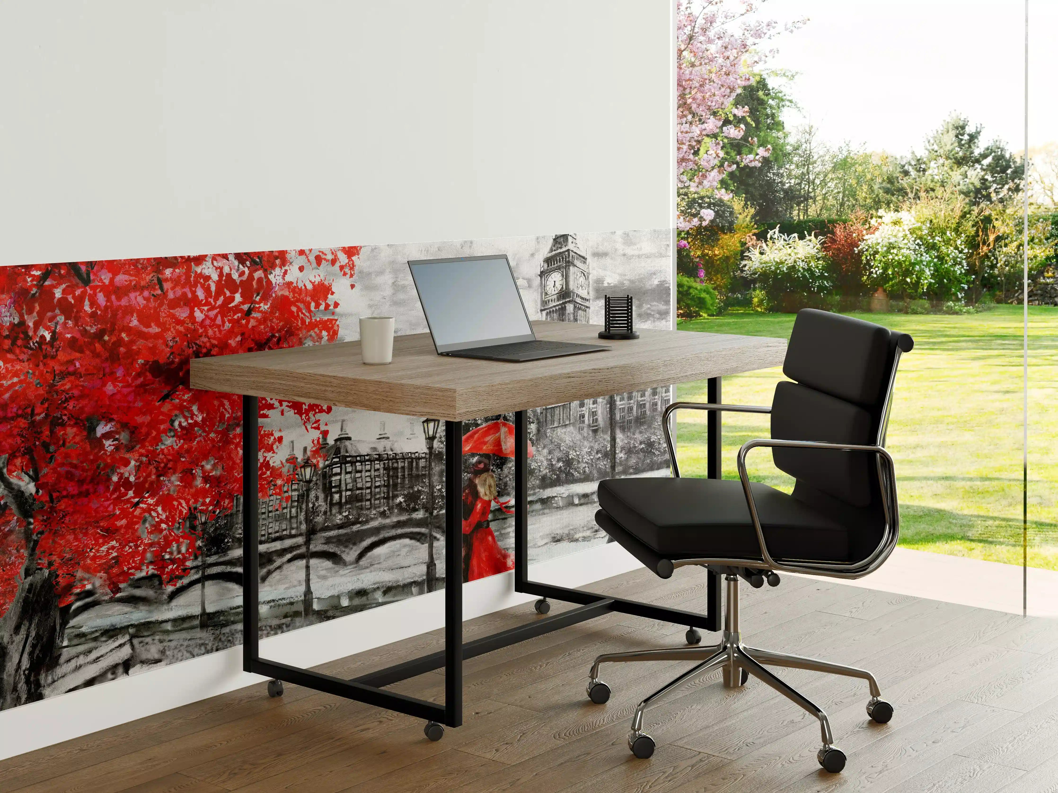Büro Wandgestaltung - romantisierte Szenerie von Paar in London