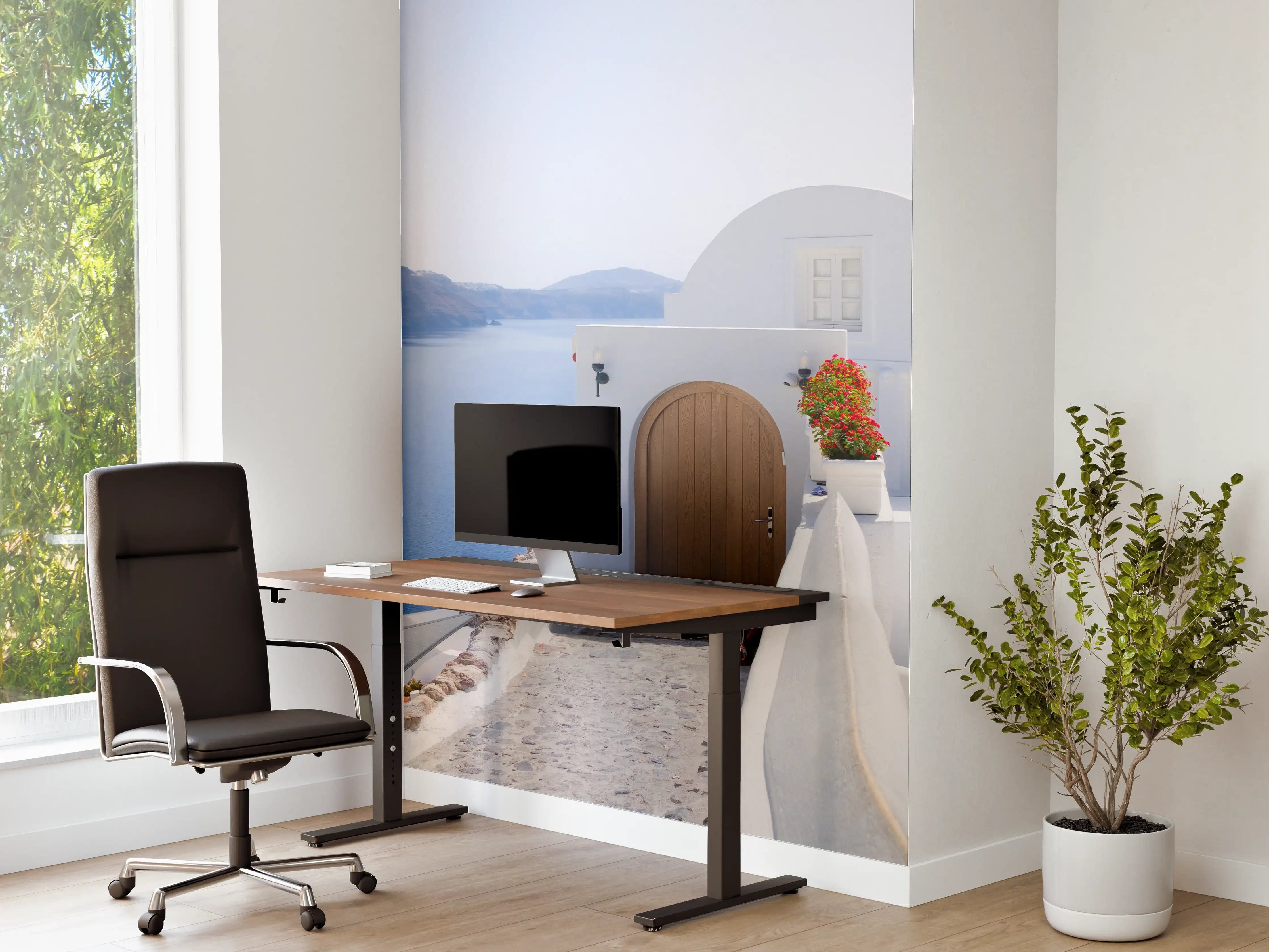 Büro Wandgestaltung - schöne Details der Insel Santorin