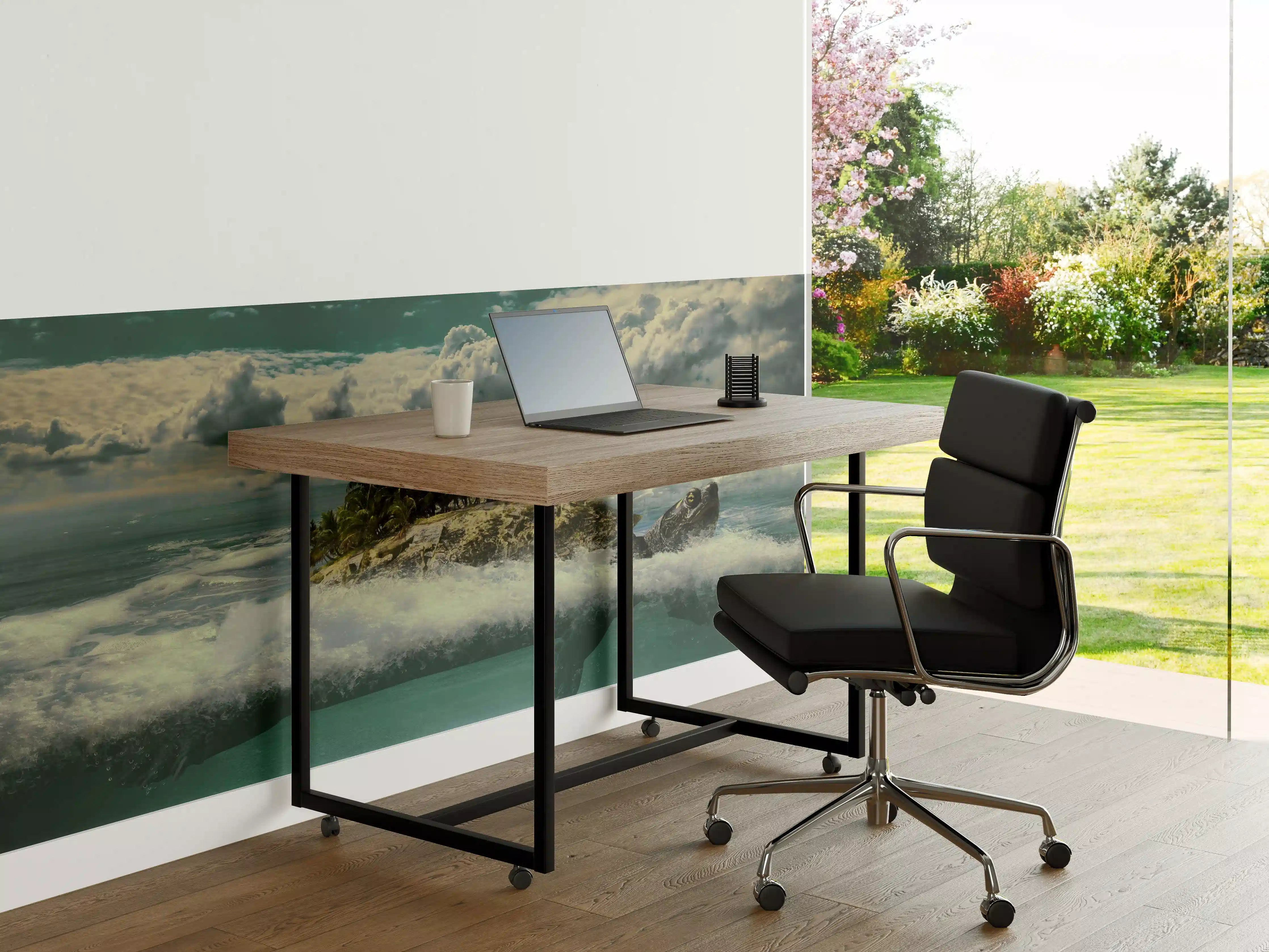 Büro Wandgestaltung - tropische Wanderinsel im Meer