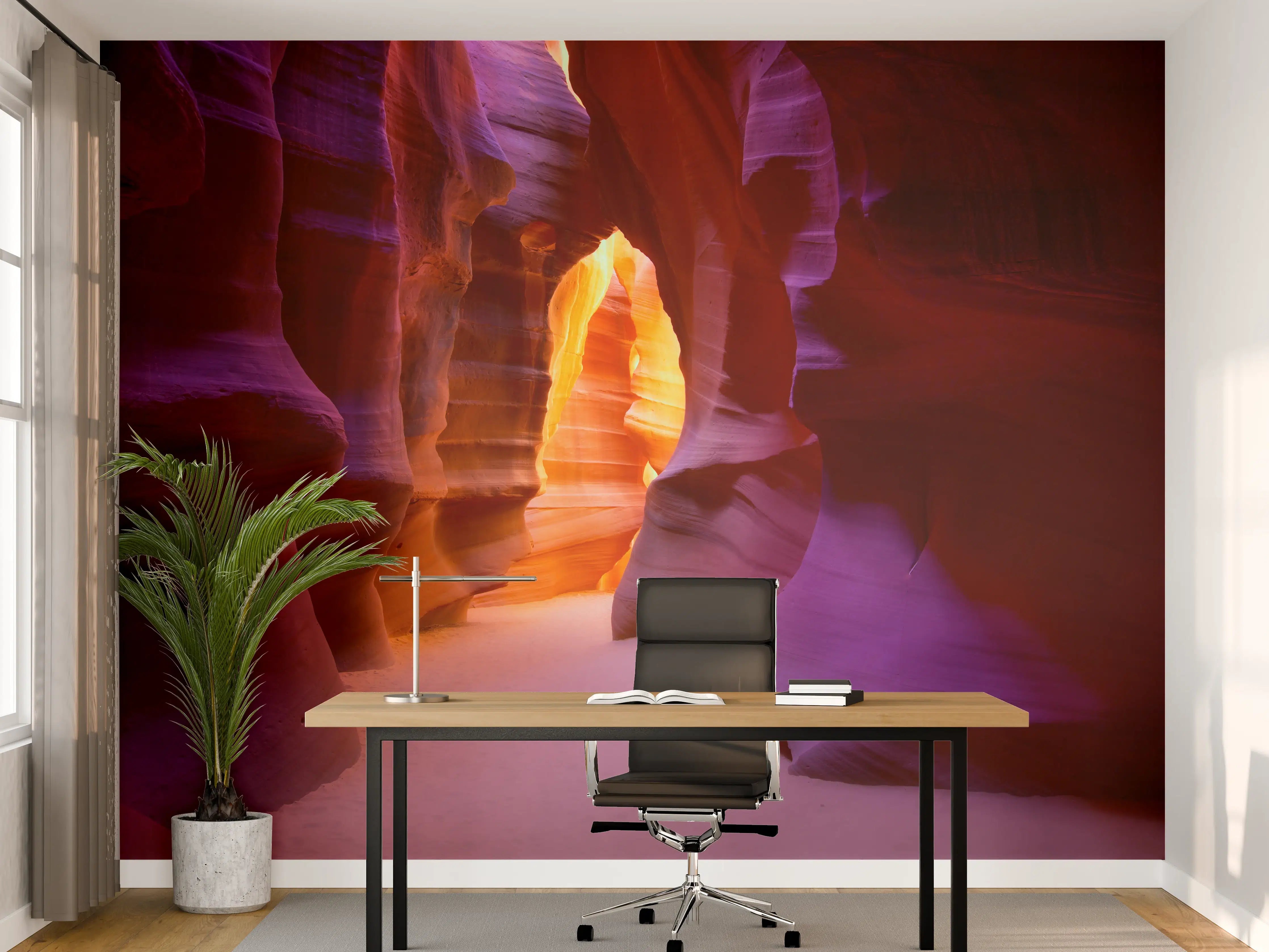 Büro Wandgestaltung - warme Felsschlucht in Arizona
