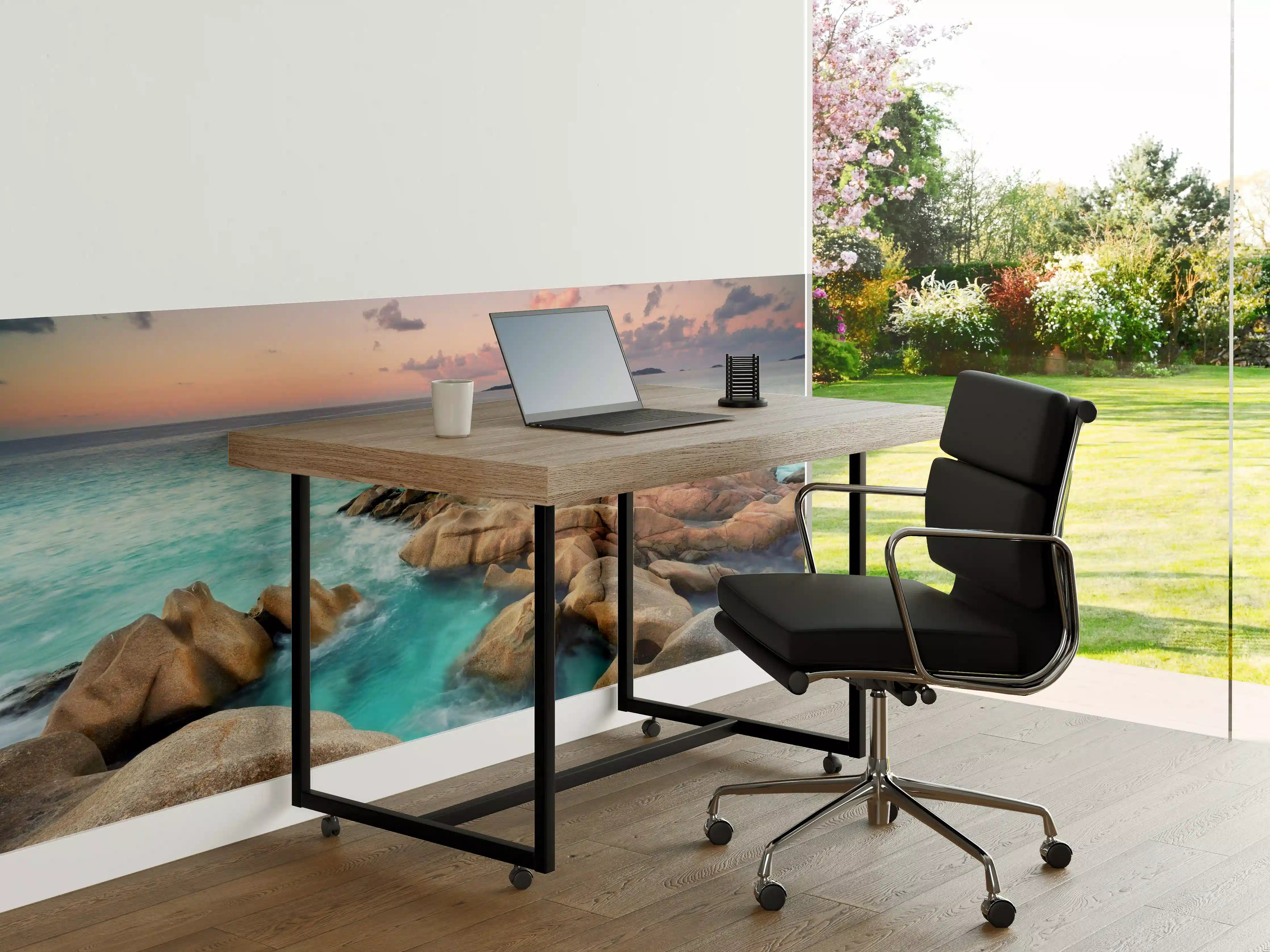 Büro Wandgestaltung - zauberhaftes Felsen in Seychellen