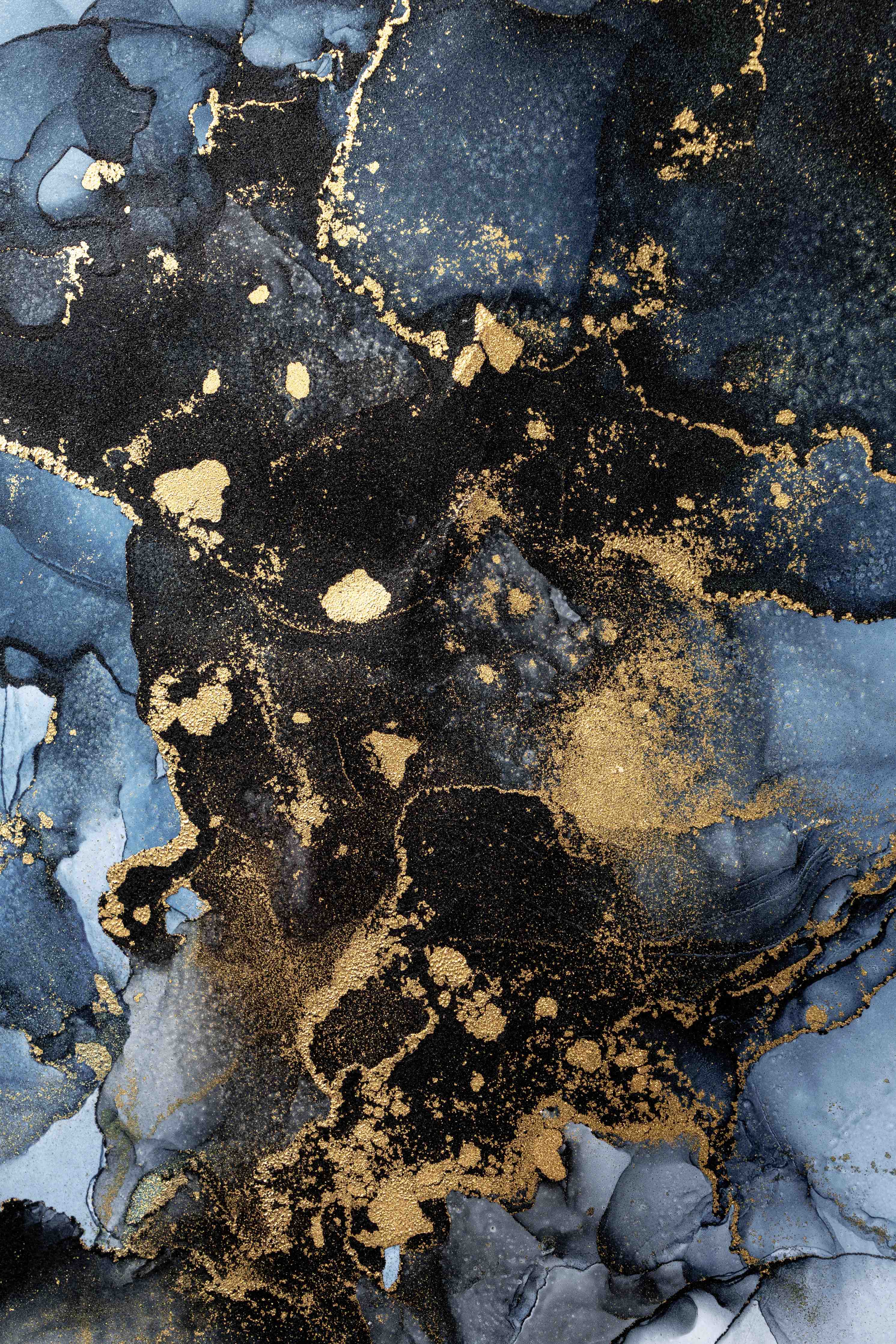 Duschrückwand-Abstraktes Marmor Wanddesign - Flüssigmalerei