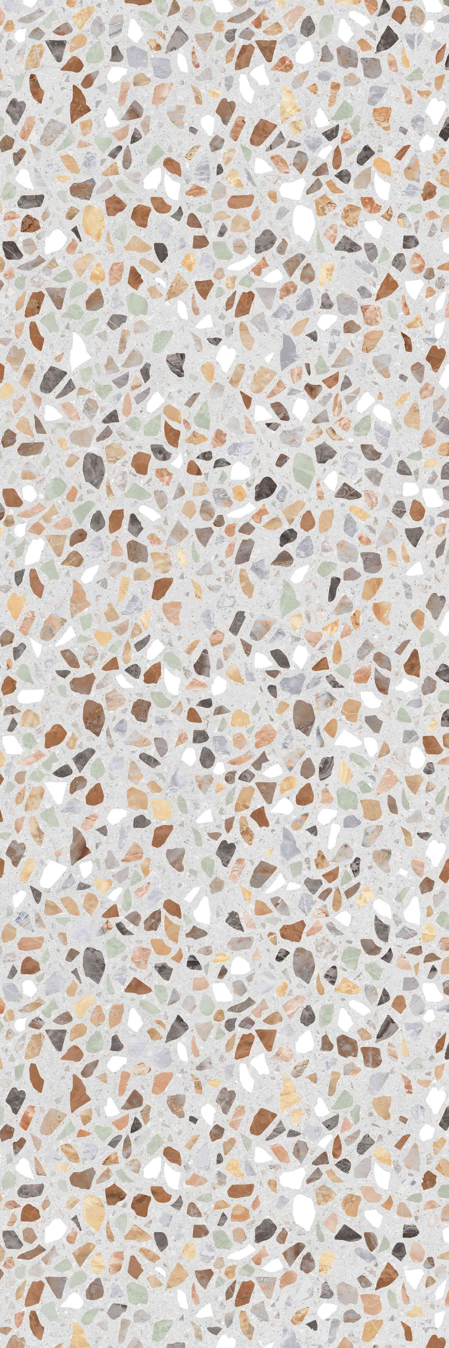 Duschrückwand-Beige-Terrakotta-Mosaik mit Quarzoptik