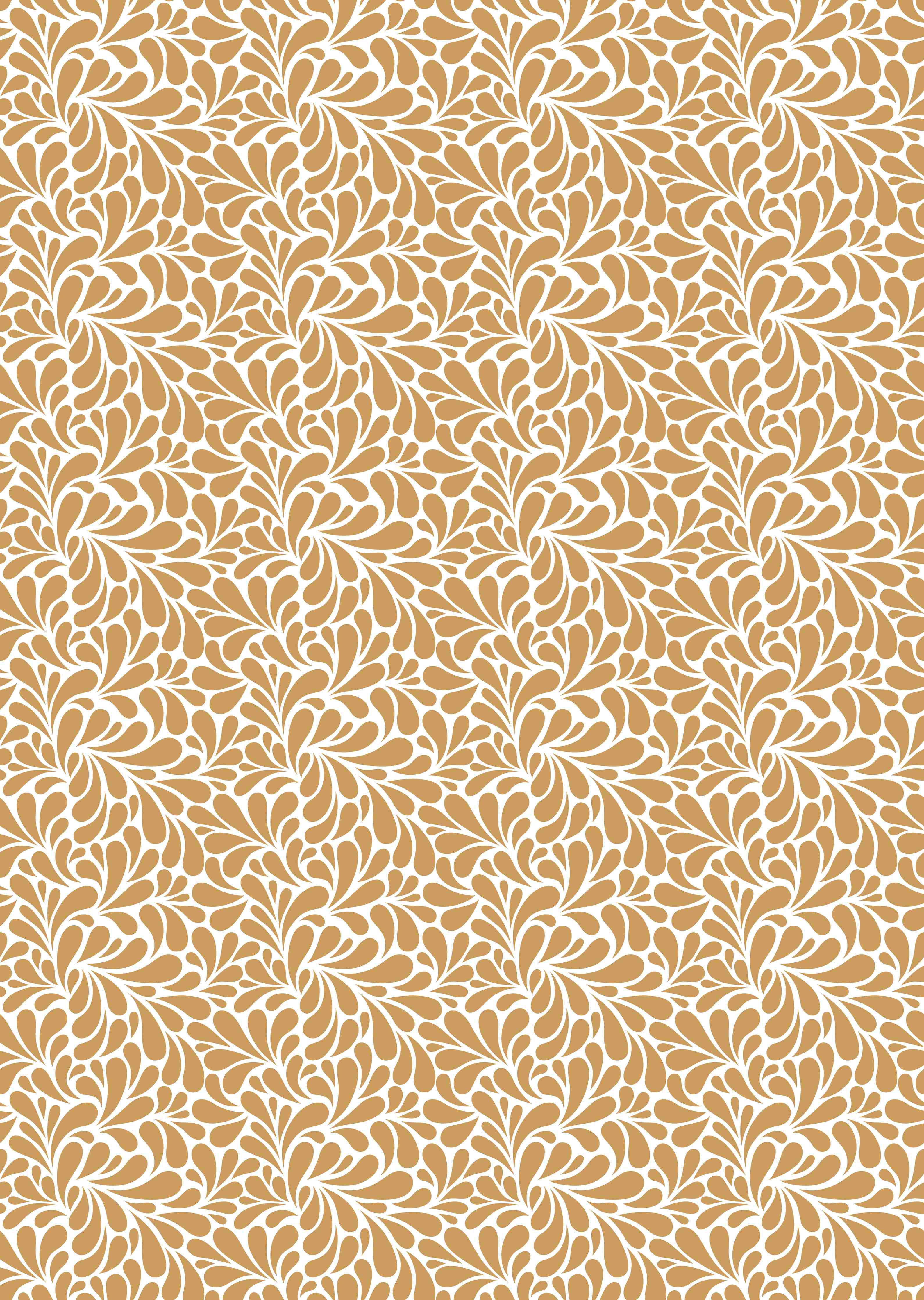 Duschrückwand-Beiger Ornamentmuster mit filigranen Blättern