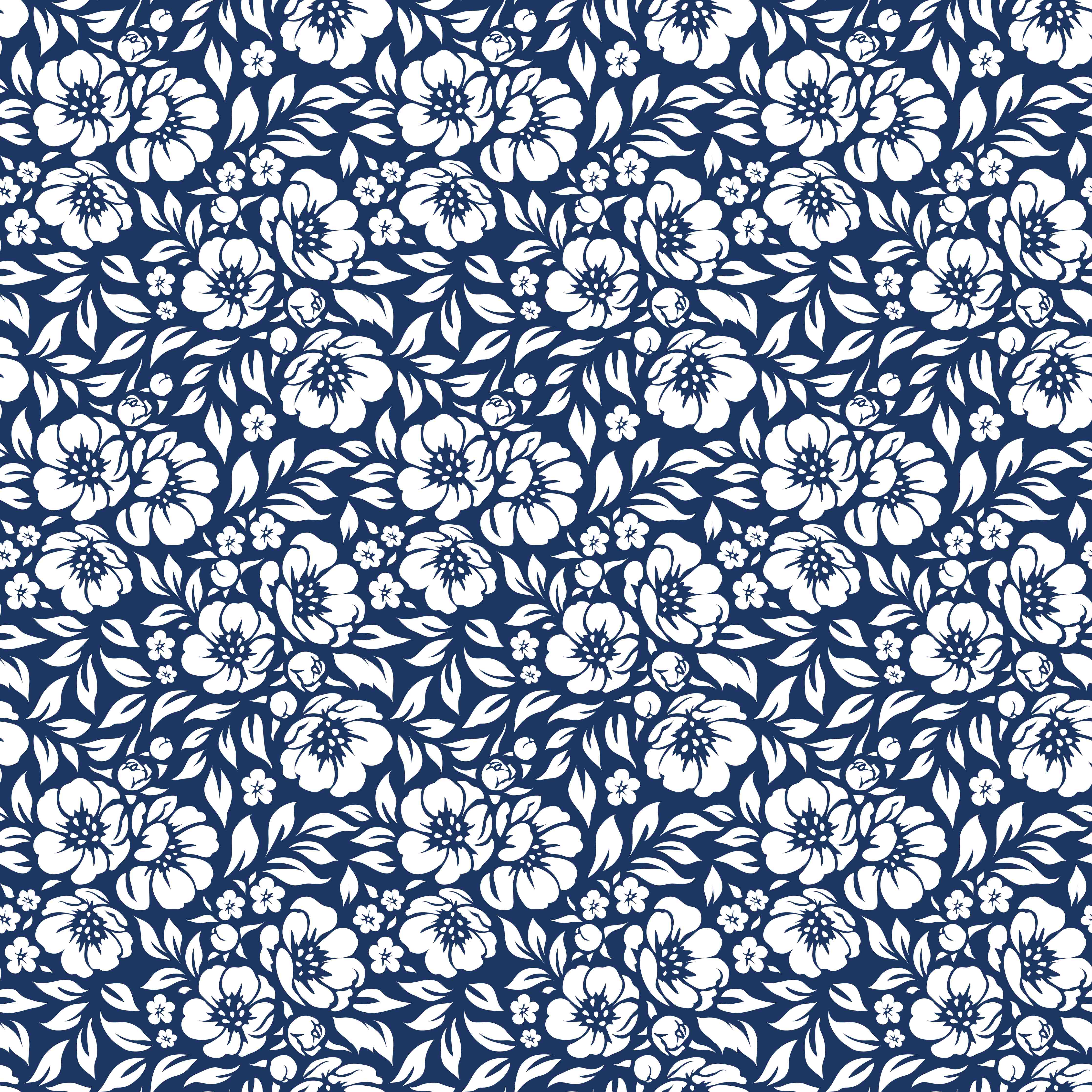 Duschrückwand-Blau-Graue Blumenkunst