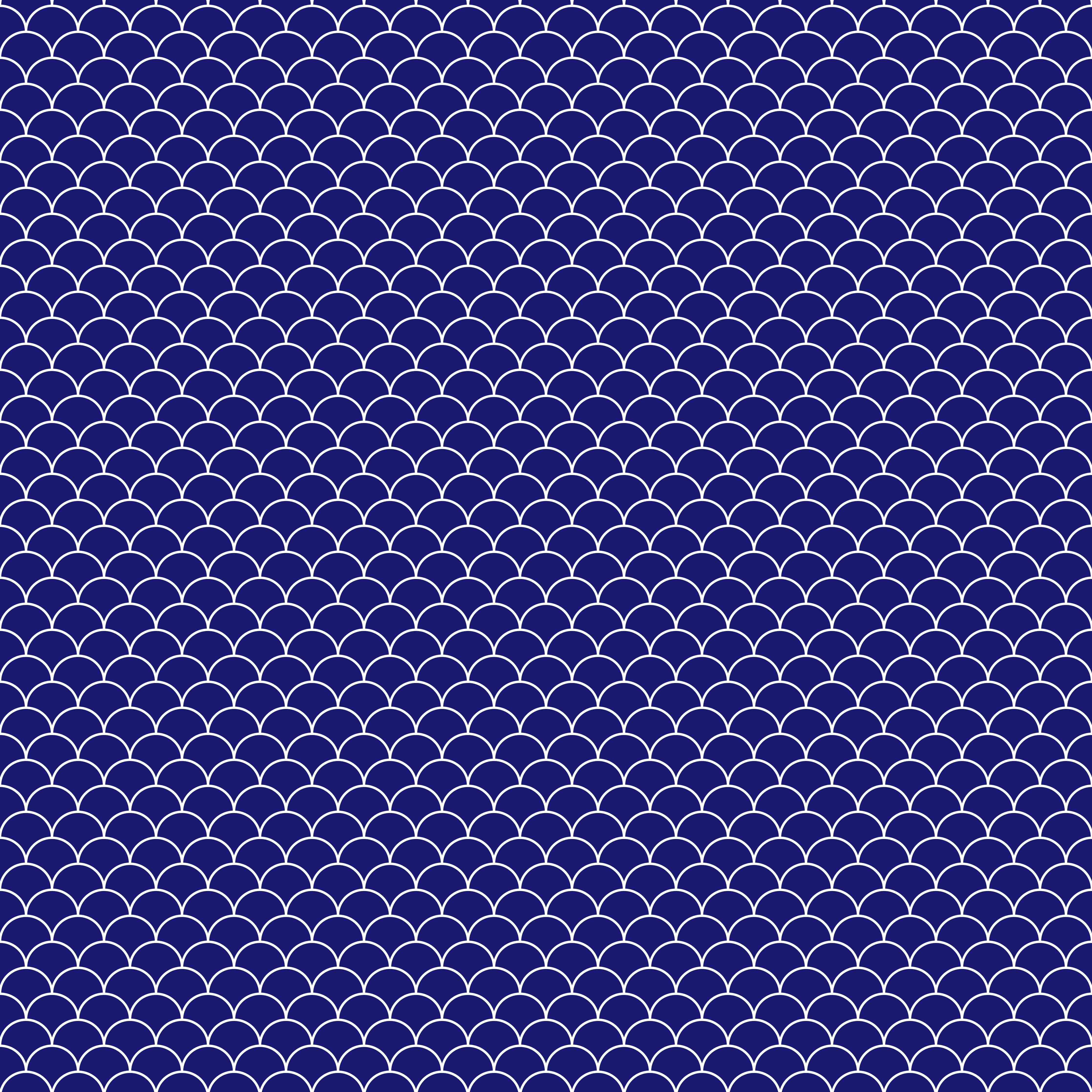 Duschrückwand-Blaues Fischschuppenmuster mit weißem Akzent