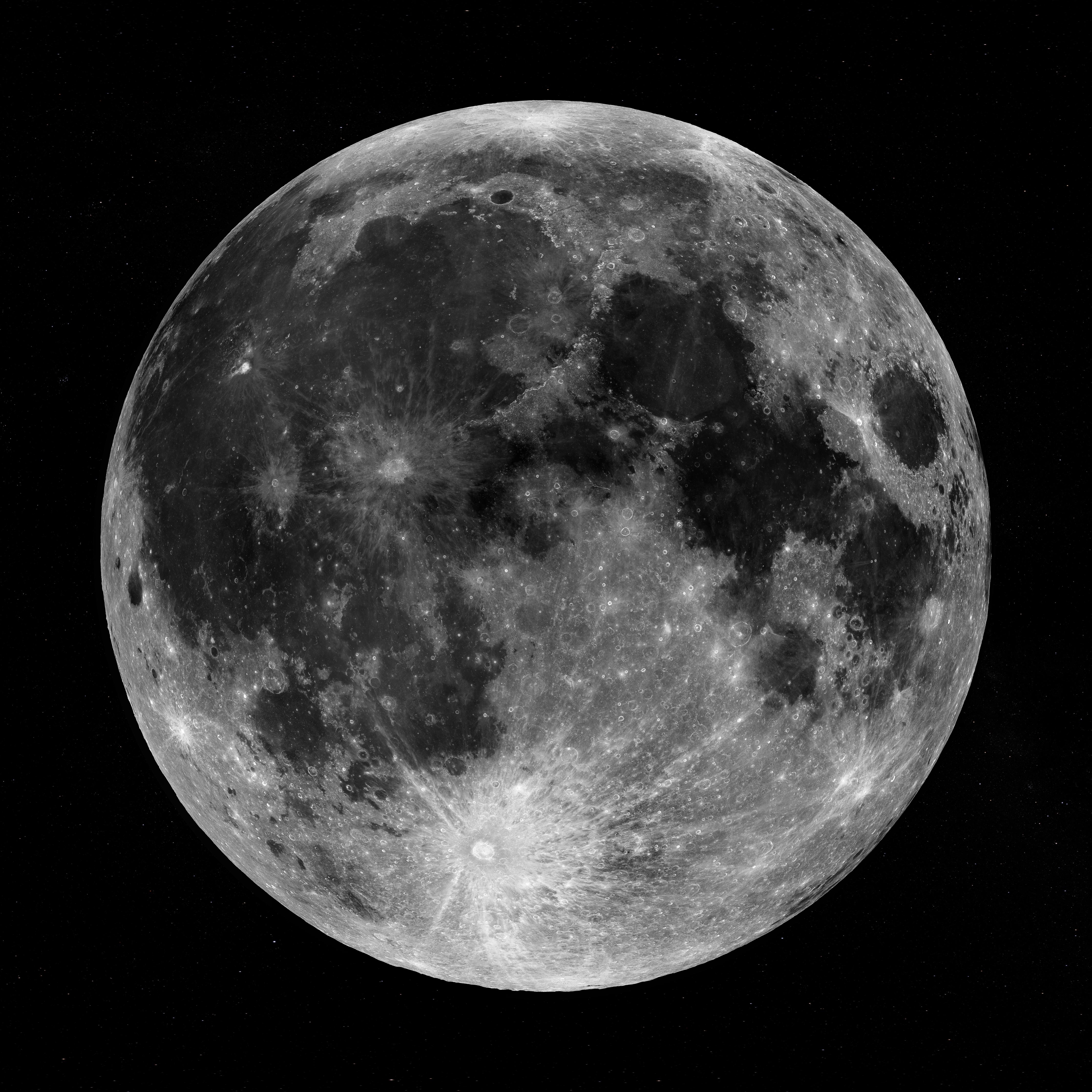 Duschrückwand-Blick auf den Mond - NASA