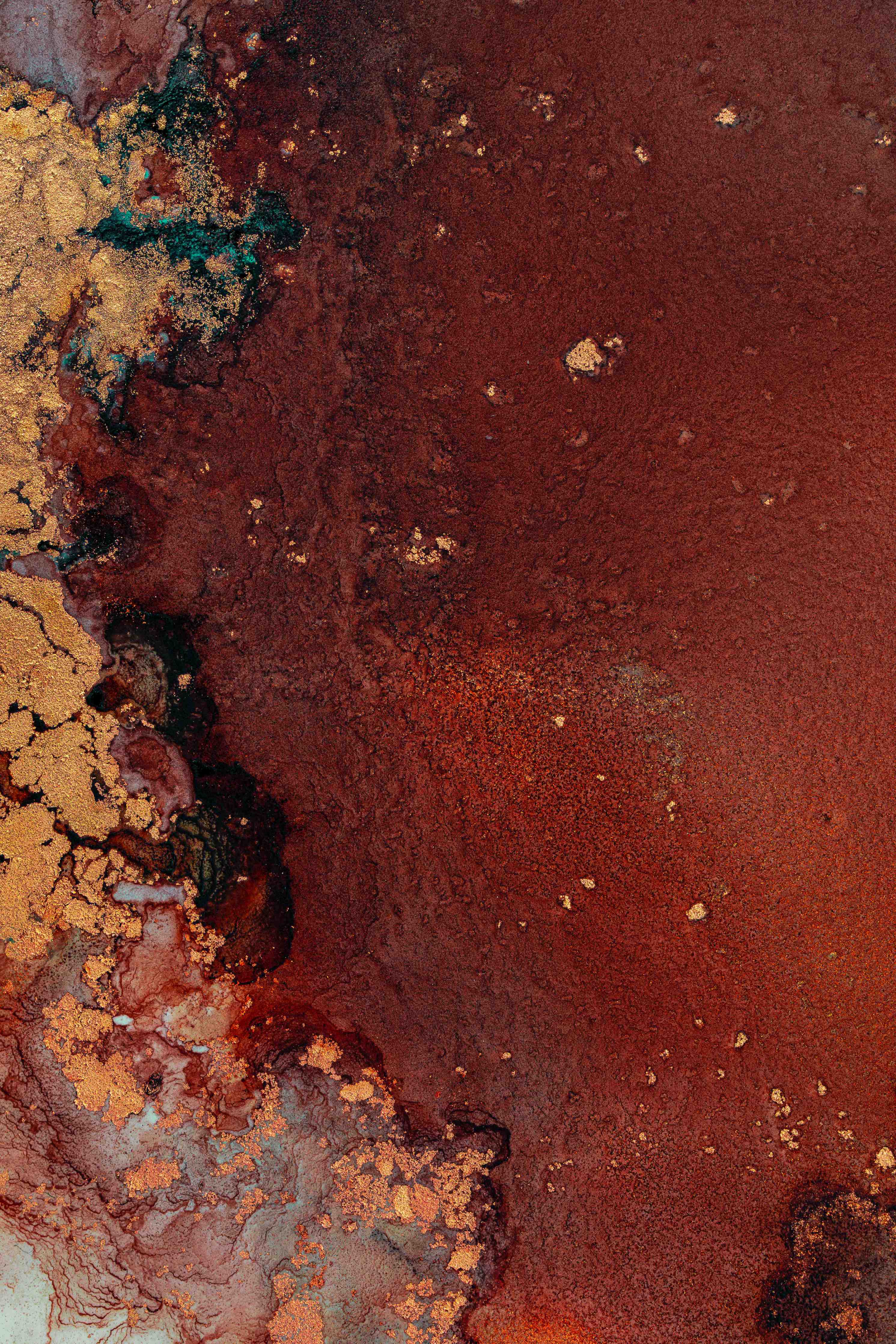 Duschrückwand-Bräunliche Marmor Textur - Flüssigmalerei