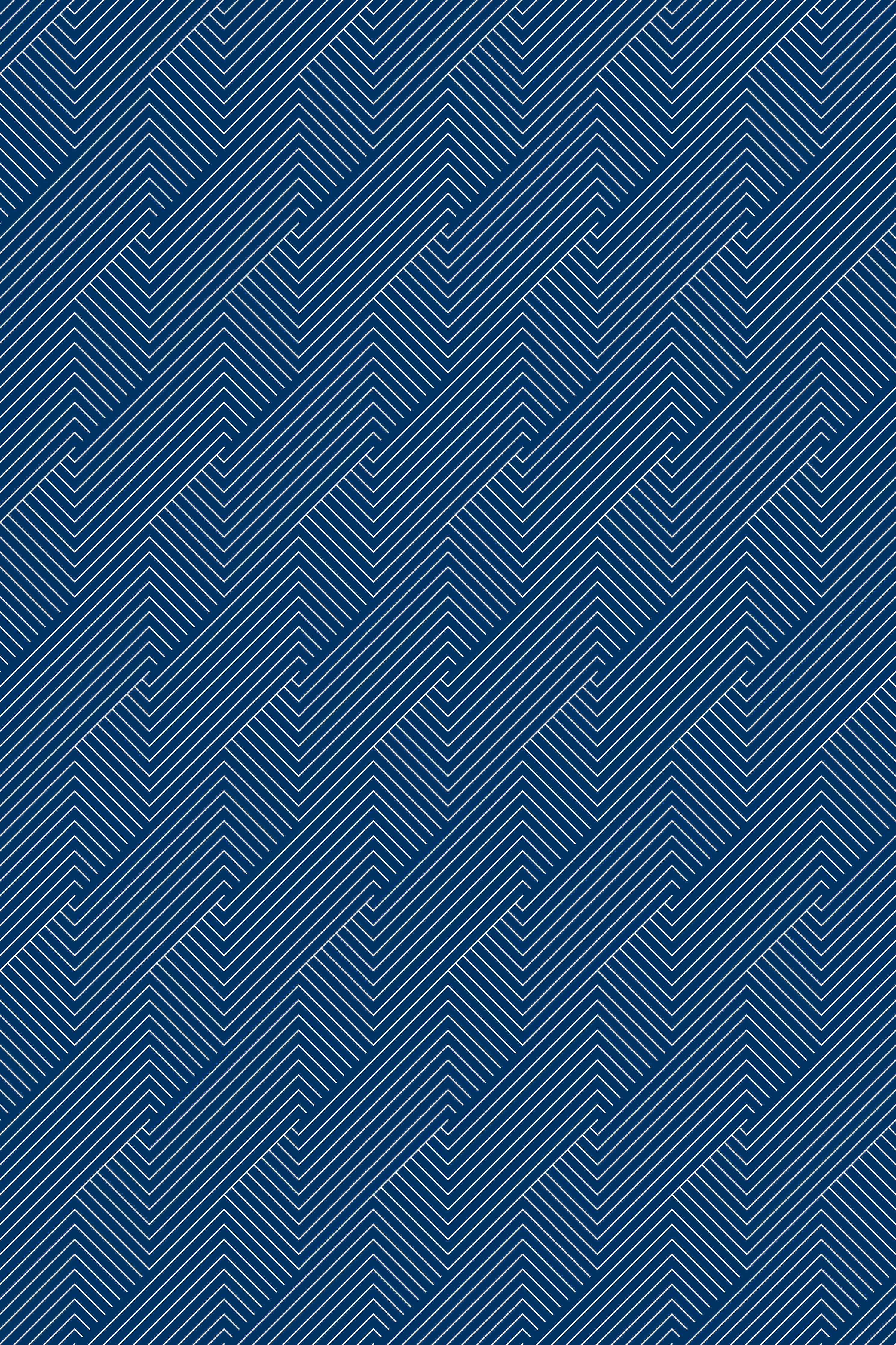 Duschrückwand-Dunkelblauer geometrischer Muster-Fliesenspiegel