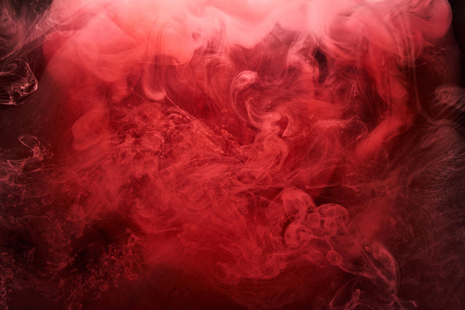Duschrückwand - Abstrakter roter Ozean