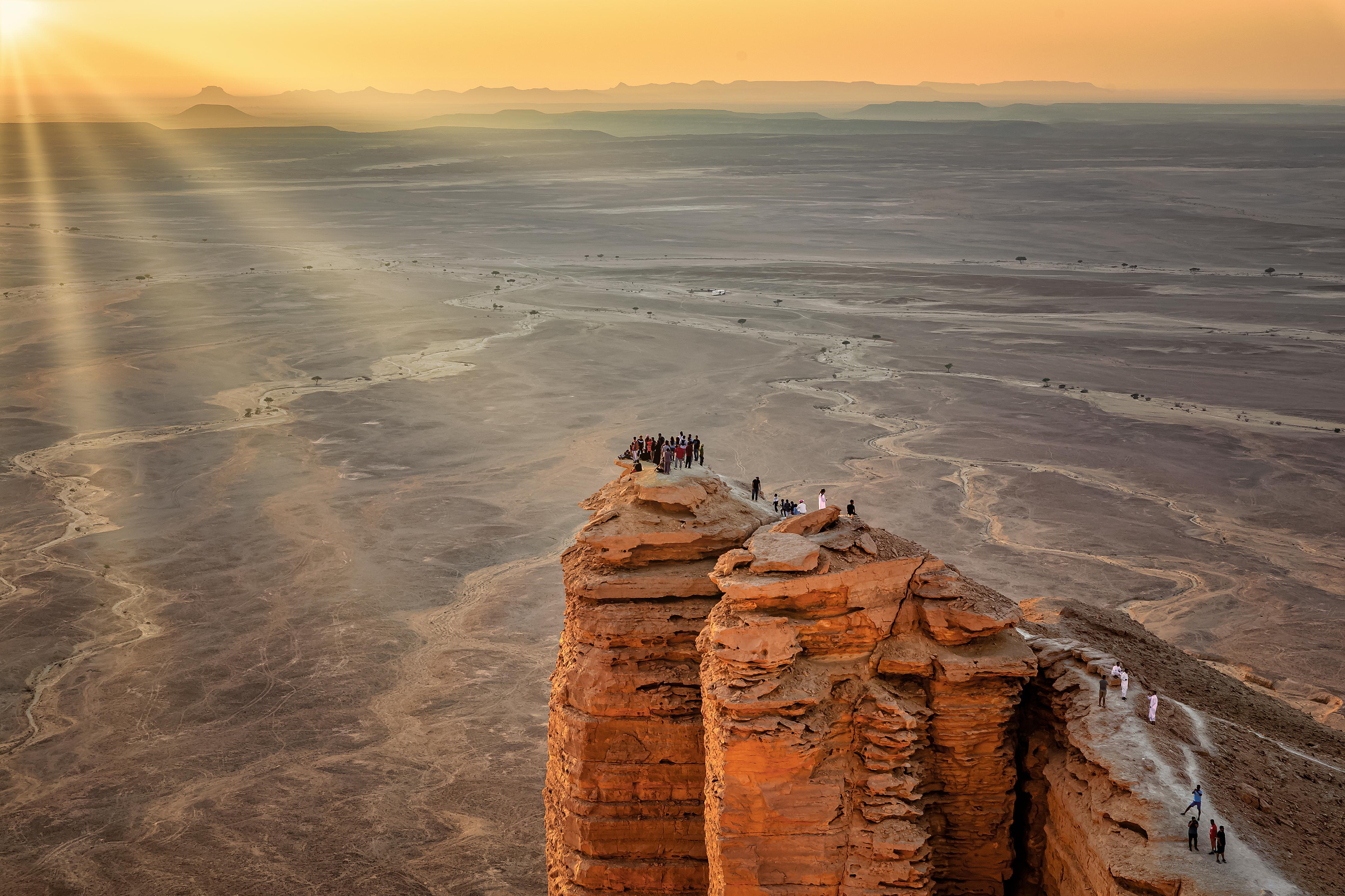 Duschrückwand-Arabien Edge of the World