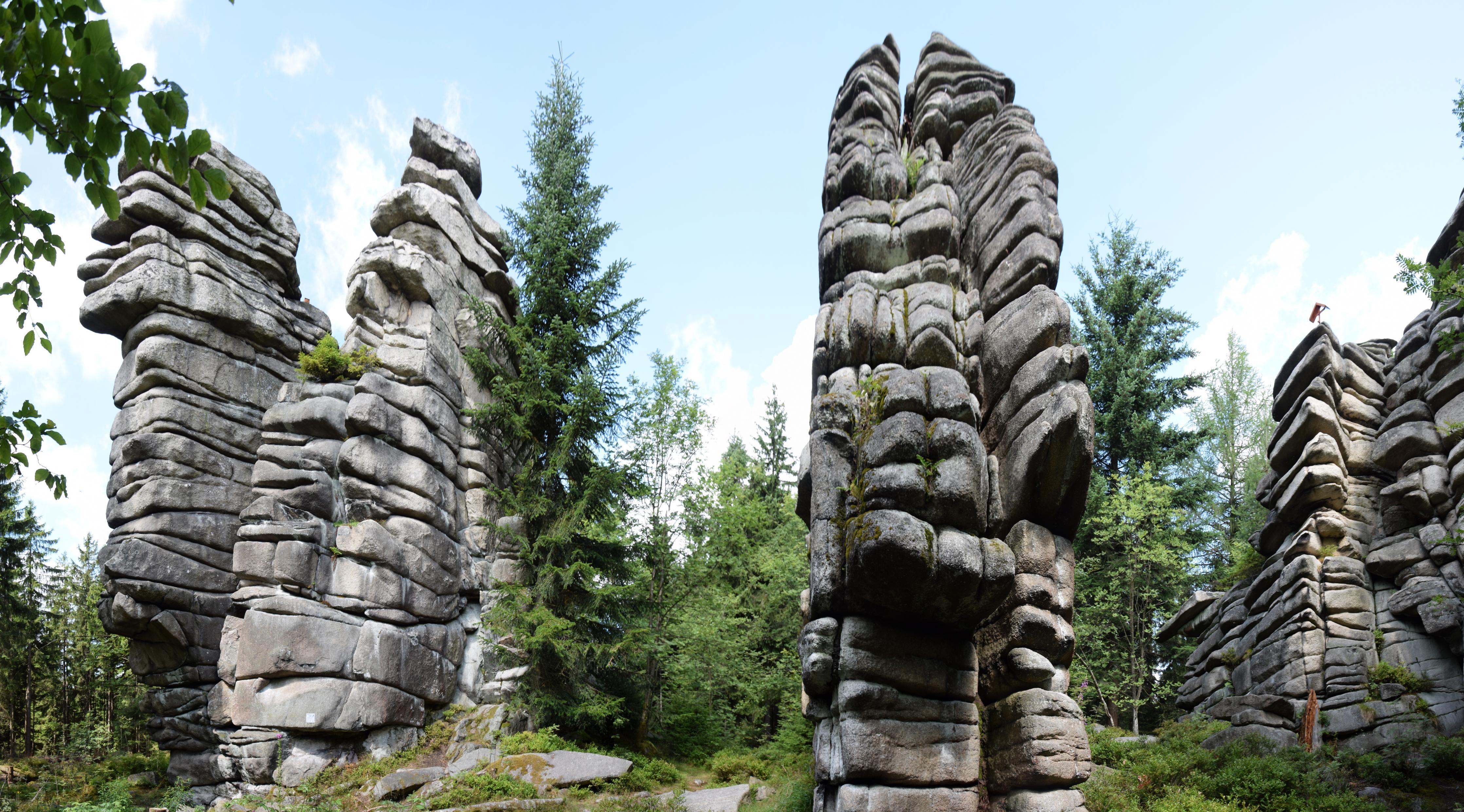 Duschrückwand-Fichtelgebirge - Drei Brüder