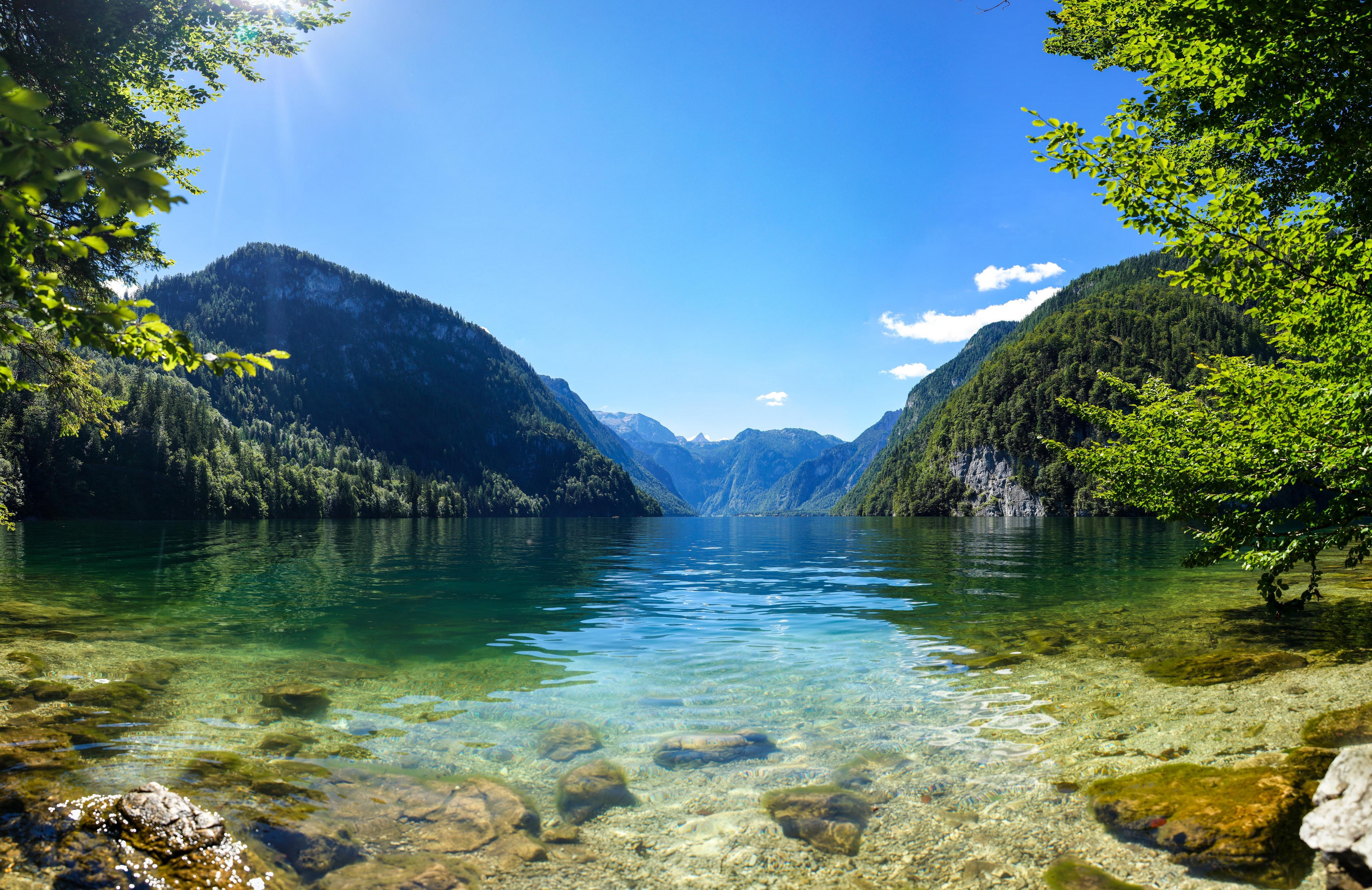 Duschrückwand-Königsee & Berge in Alpen