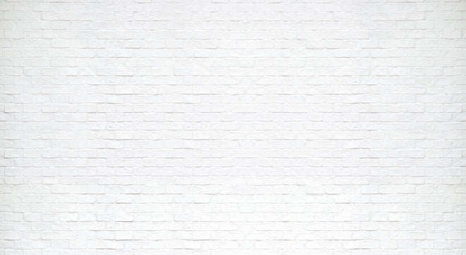 Duschrückwand - Moderne weiße Backsteinmauer
