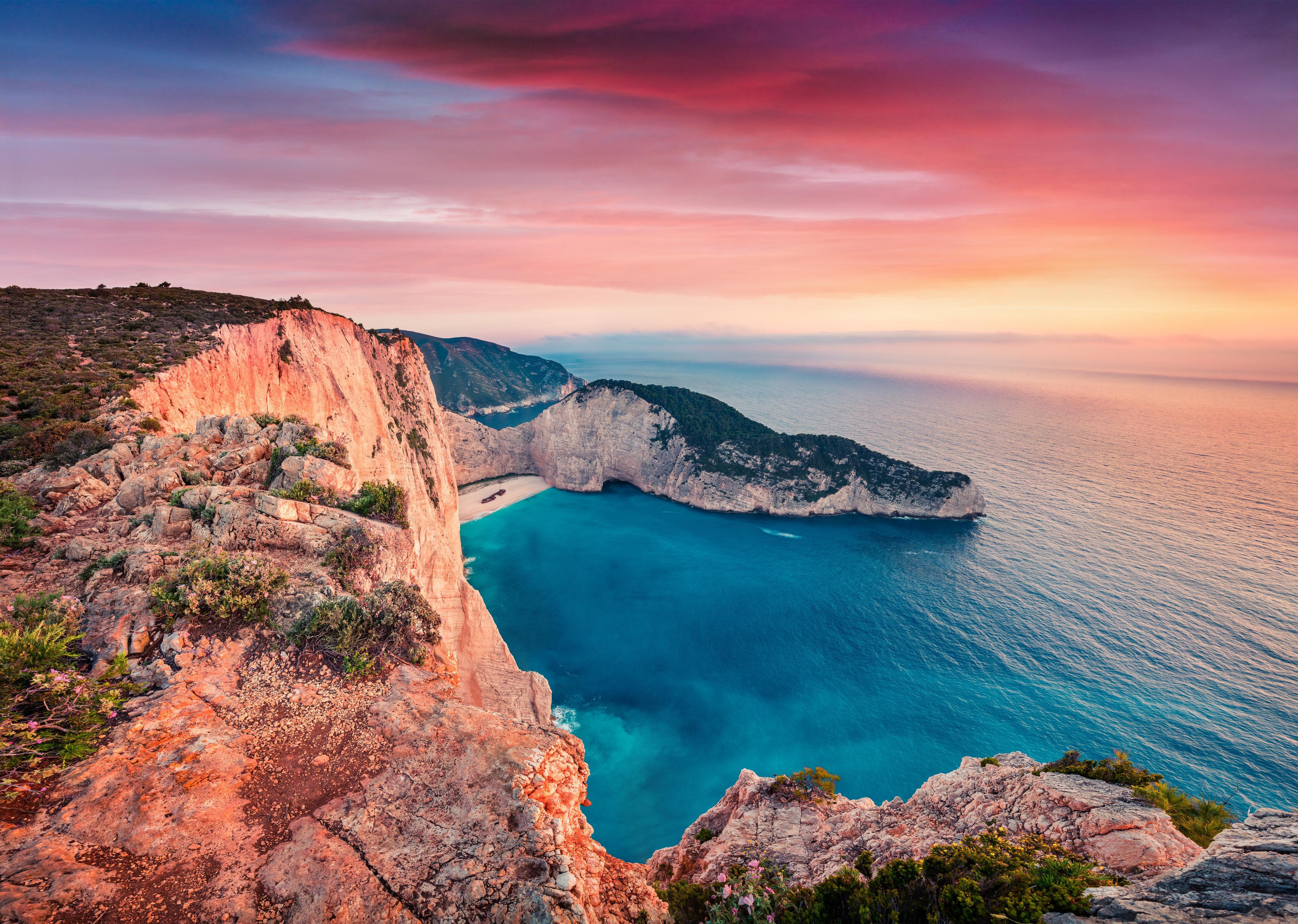 Duschrückwand-Sonnenuntergang am Shipwreck Beach