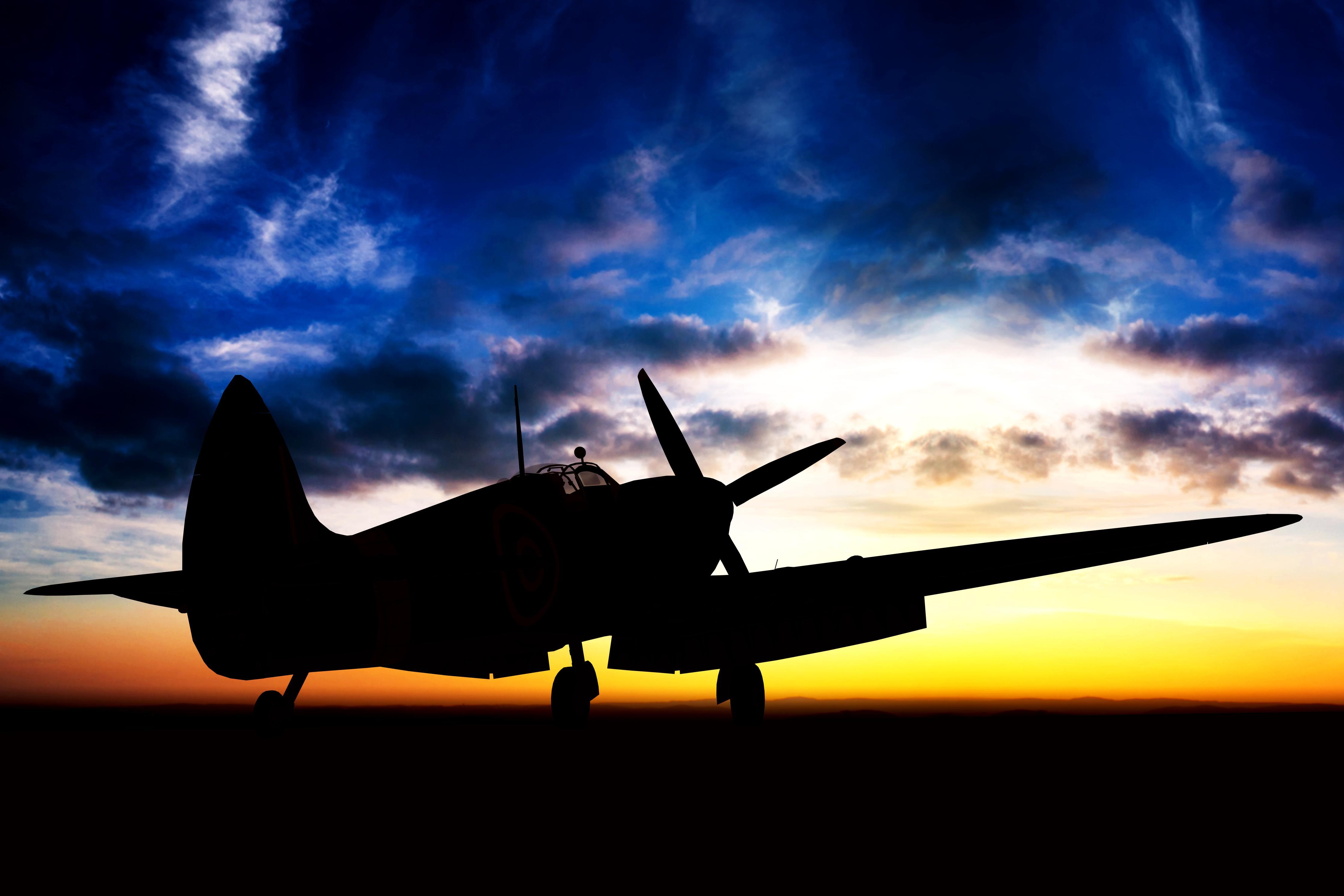 Duschrückwand-Supermarine Spitfire