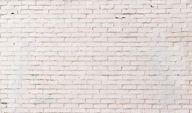 Duschrückwand - Weiß gestrichene Ziegelwand