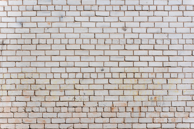 Duschrückwand - Feine weiße Ziegelmauer Struktur