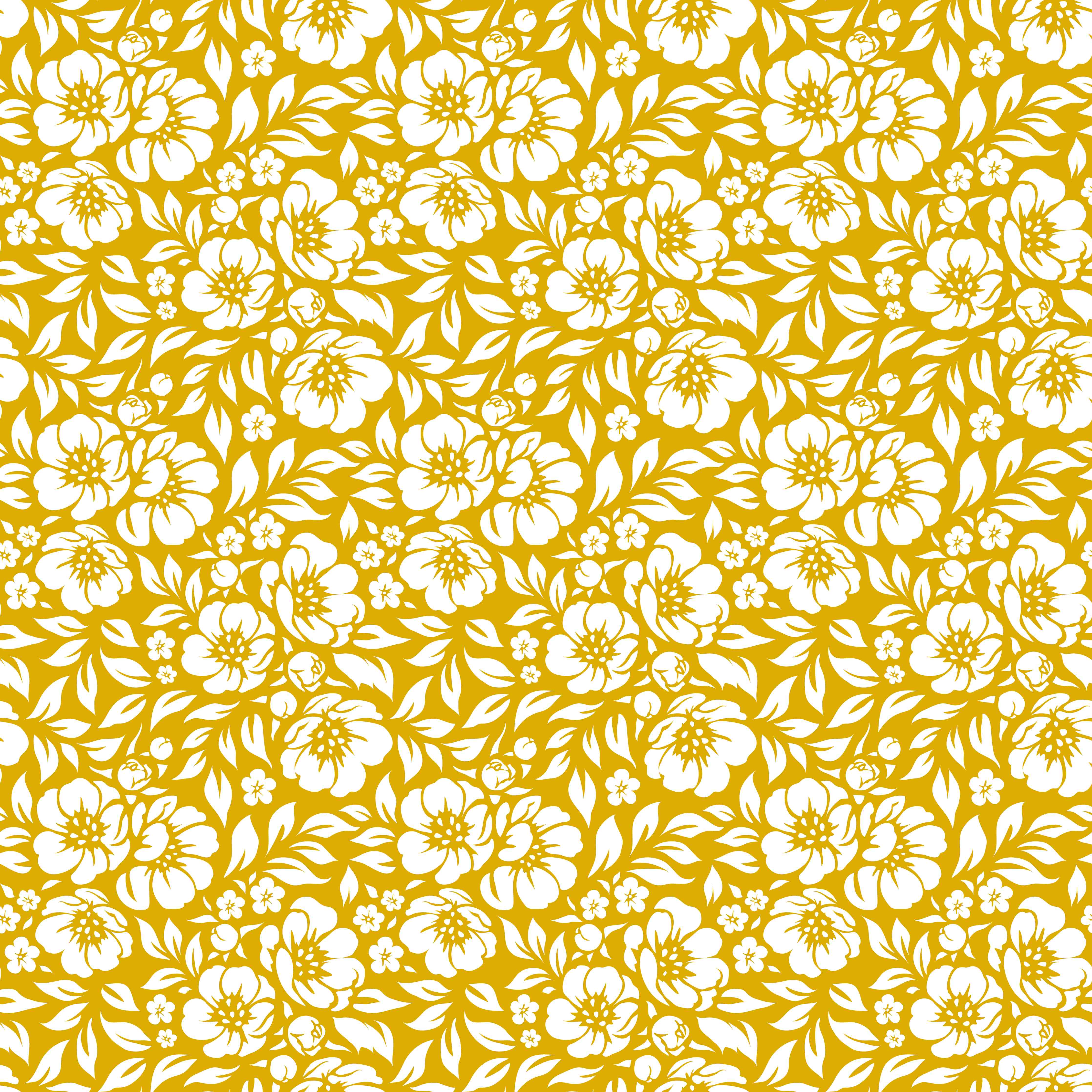 Duschrückwand-Gelb-Weiße Blumengartenmuster mit floralem Design