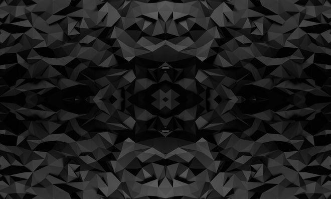 Duschrückwand - Geometrisches Muster in Schwarz und Weiß