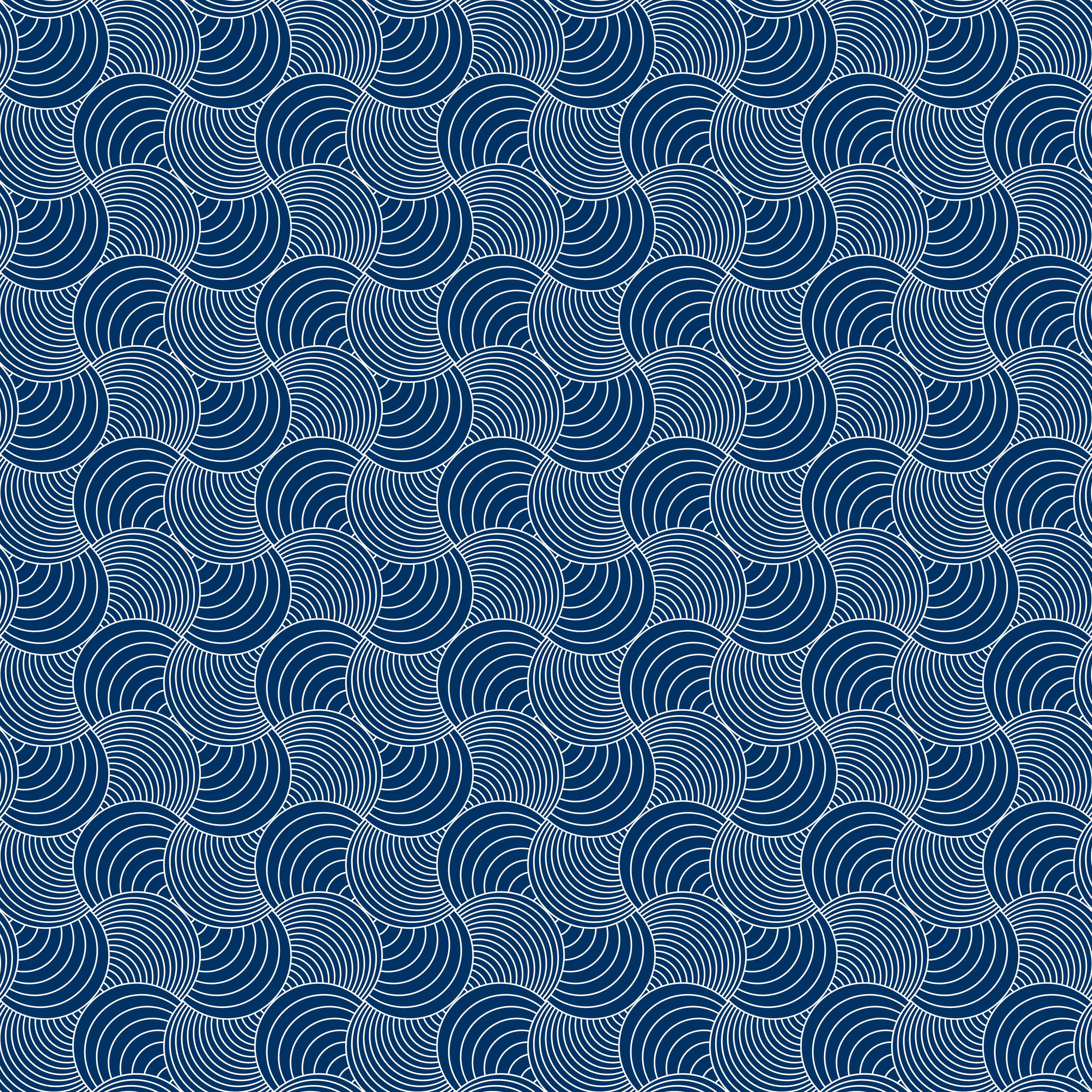 Duschrückwand-Geometrisches Wellenmuster in Blautönen