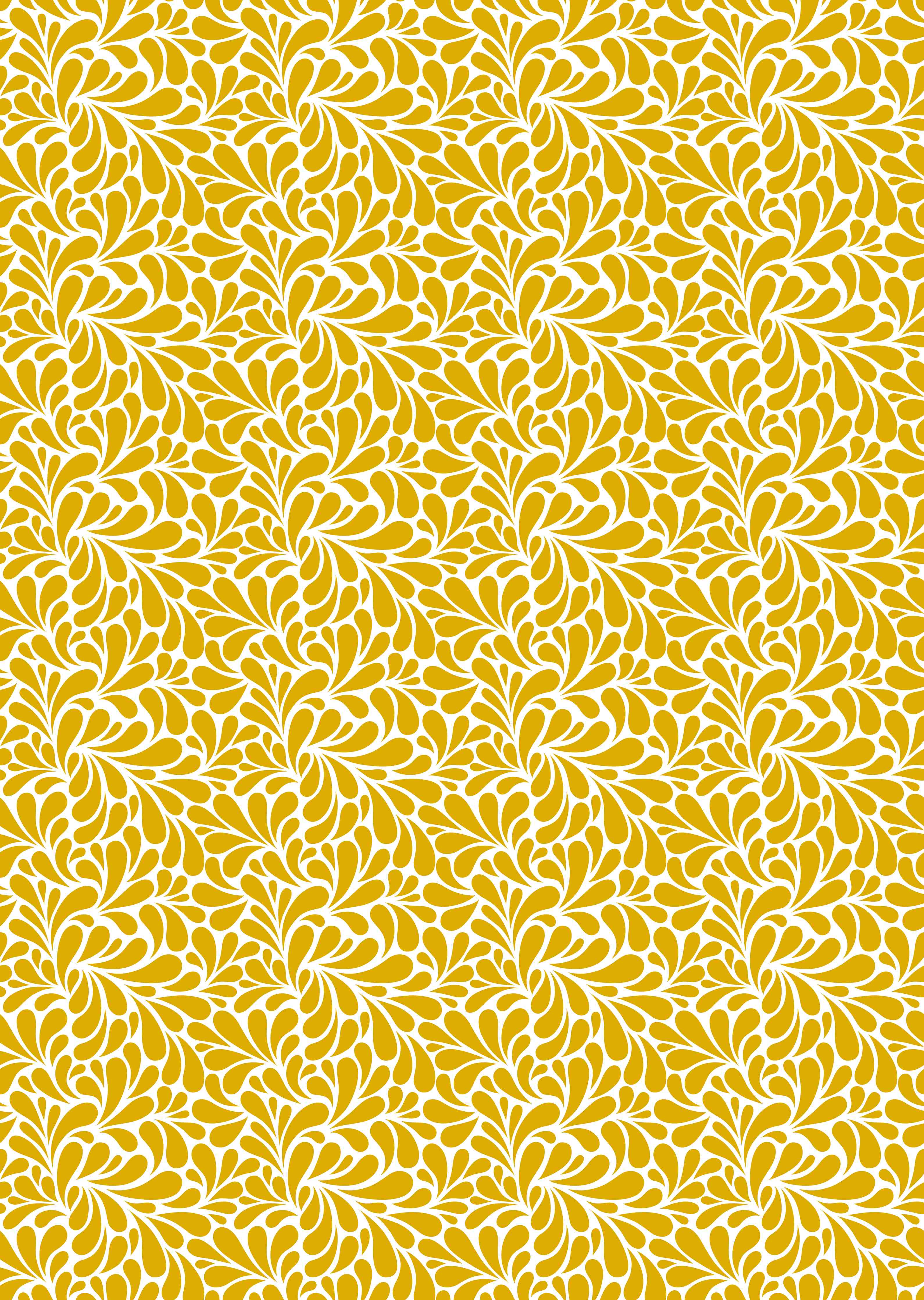 Duschrückwand-Goldene Blumenmuster mit weißer Linienführung