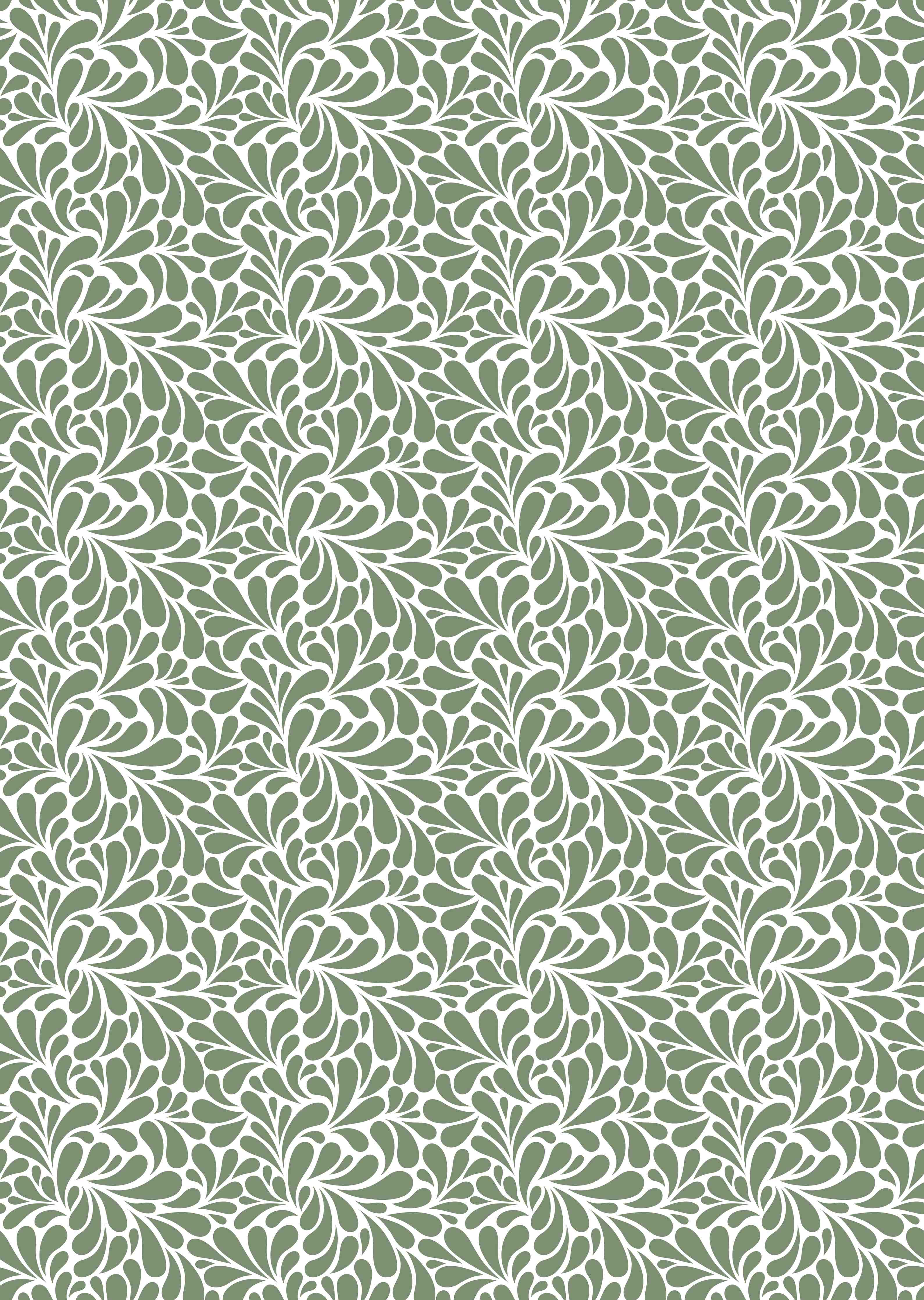 Duschrückwand-Grüne Blättermuster-Textur mit Weiß