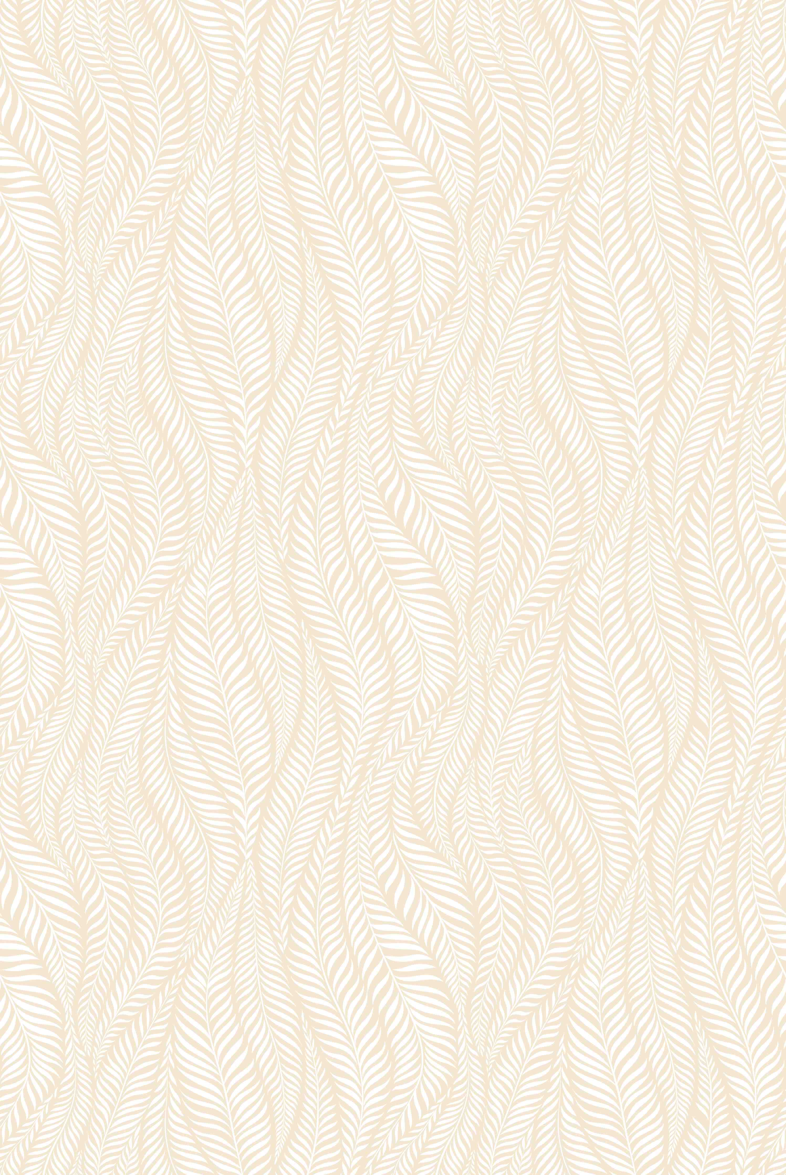 Duschrückwand-Helle beige Tapete mit feinem Pflanzenmuster