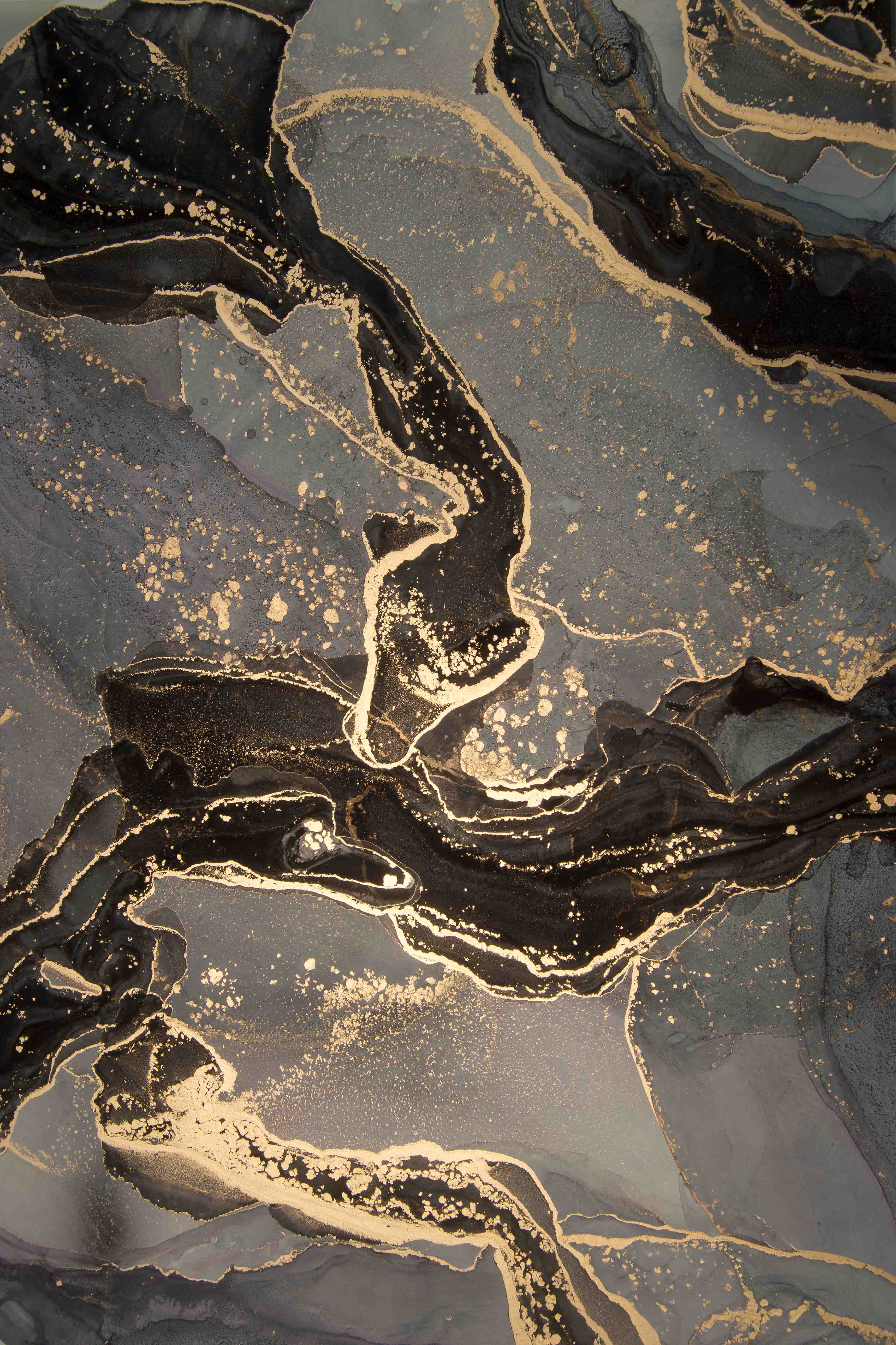 Duschrückwand-Luxuriöse abstrakte Flüssigkunstmalerei 